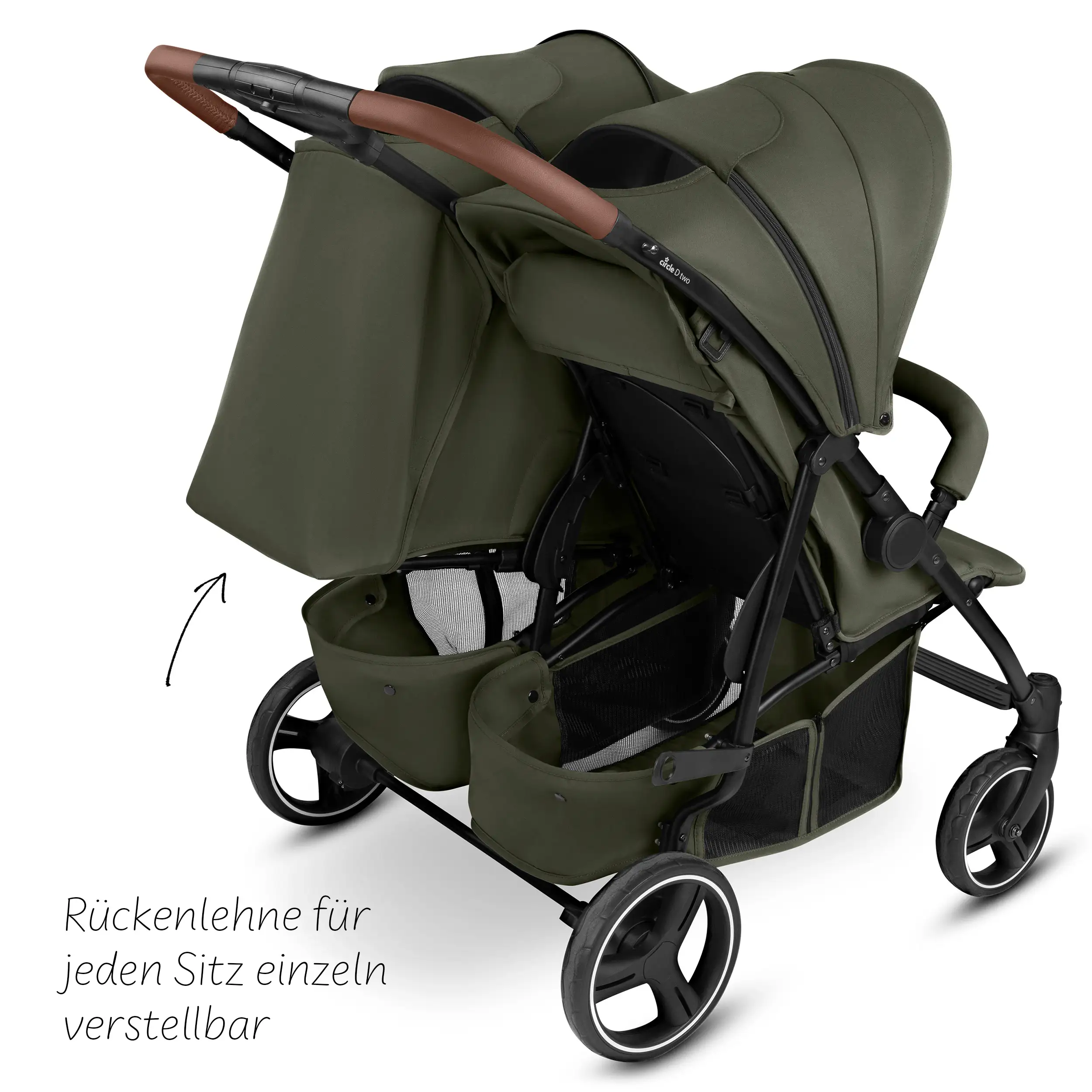 Geschwisterkinderwagen D Two - Wheat