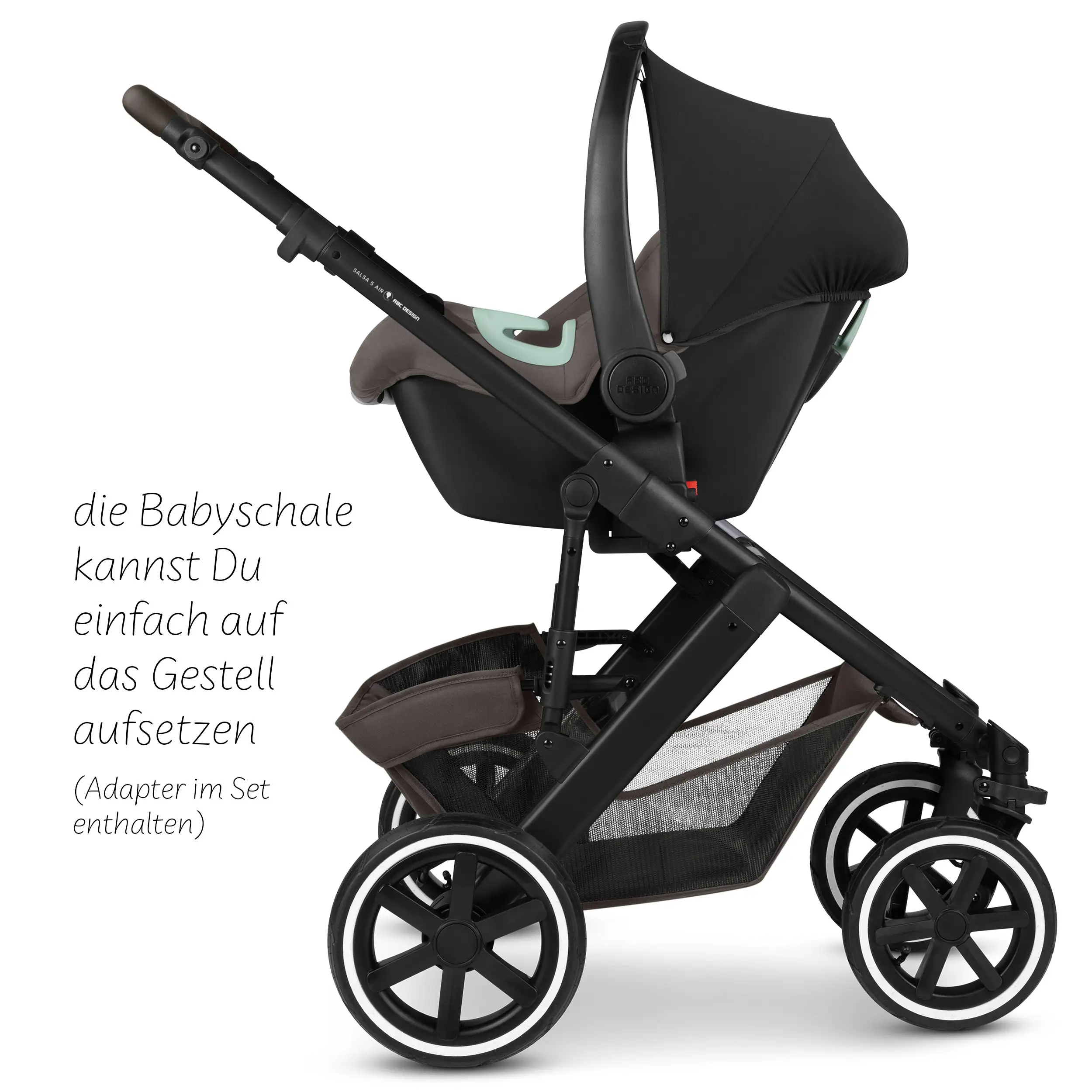 Ensemble poussette 3 en 1 Salsa 5 Air avec siège auto pour bébé - Teddy