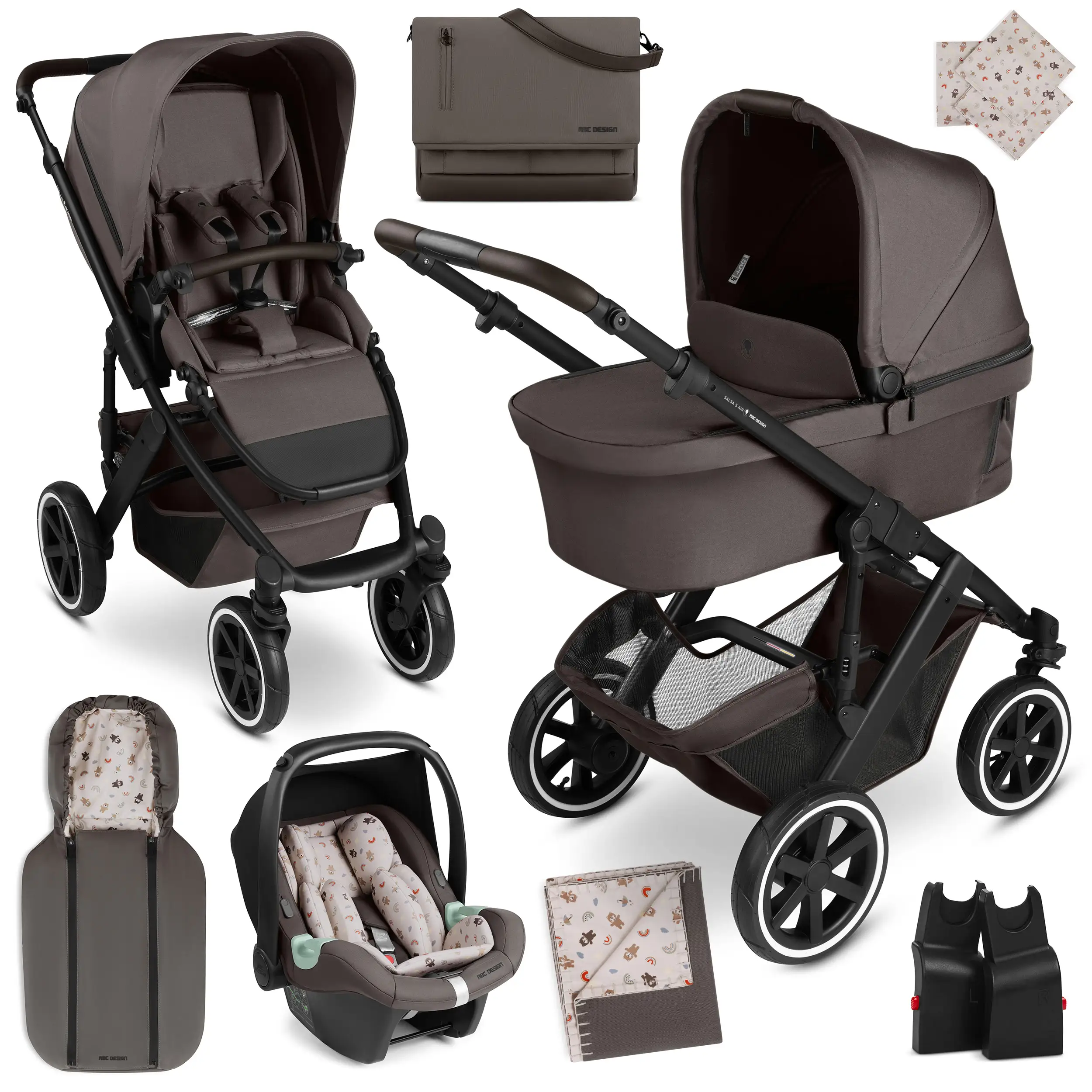 3in1 Stroller Sets with Baby Car Seat ABC Design