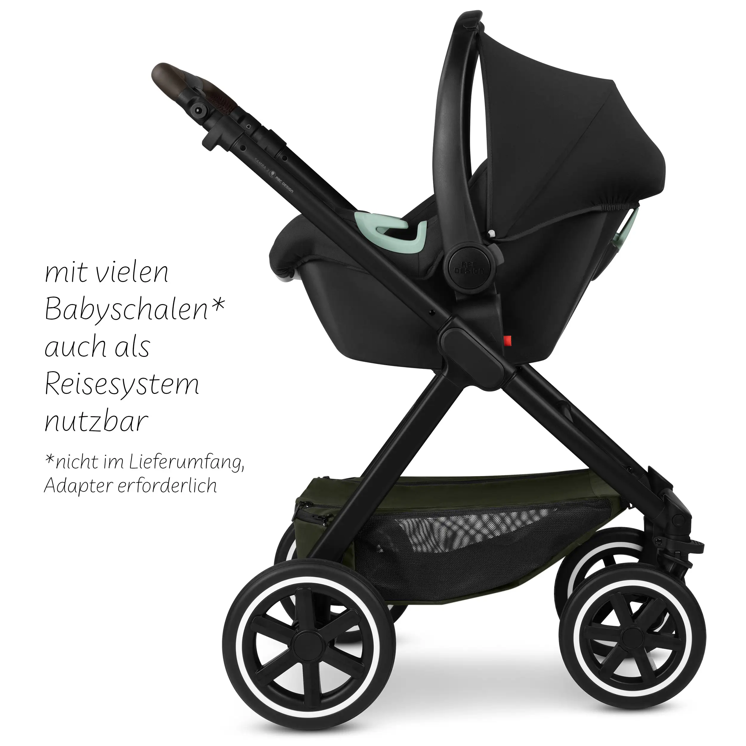 Kombi-Kinderwagen Samba 2 - Avocado