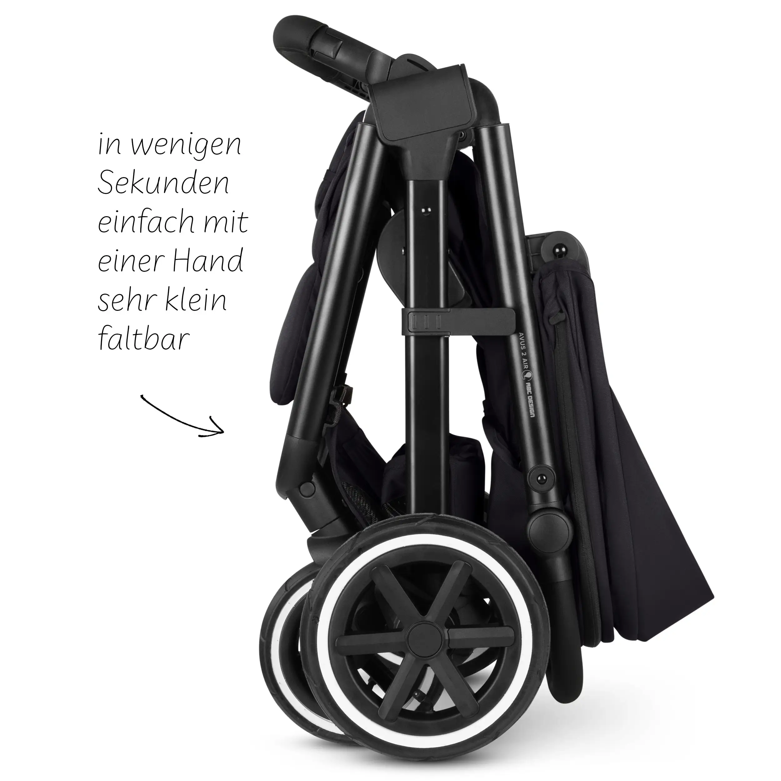 Stroller Avus 2 Air | With Air Tires - Coal