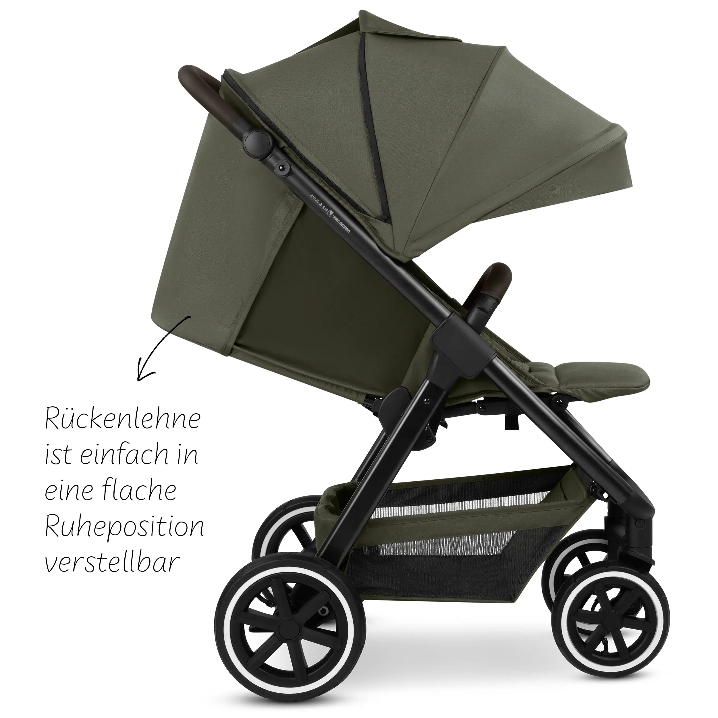 Stroller Avus 2 Air | With Air Tires - Avocado