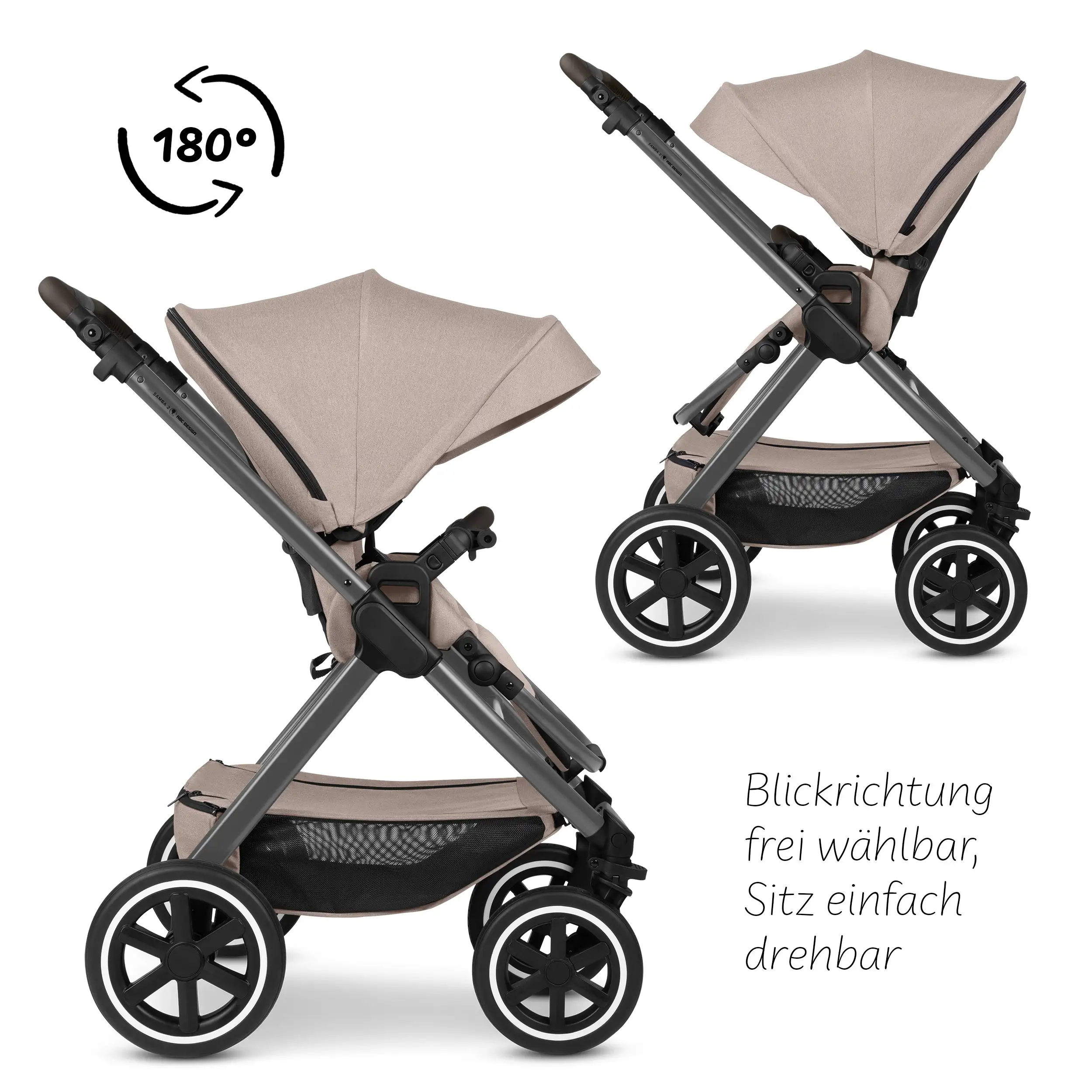 3in1 Kinderwagen-Set Samba 2 - Camel