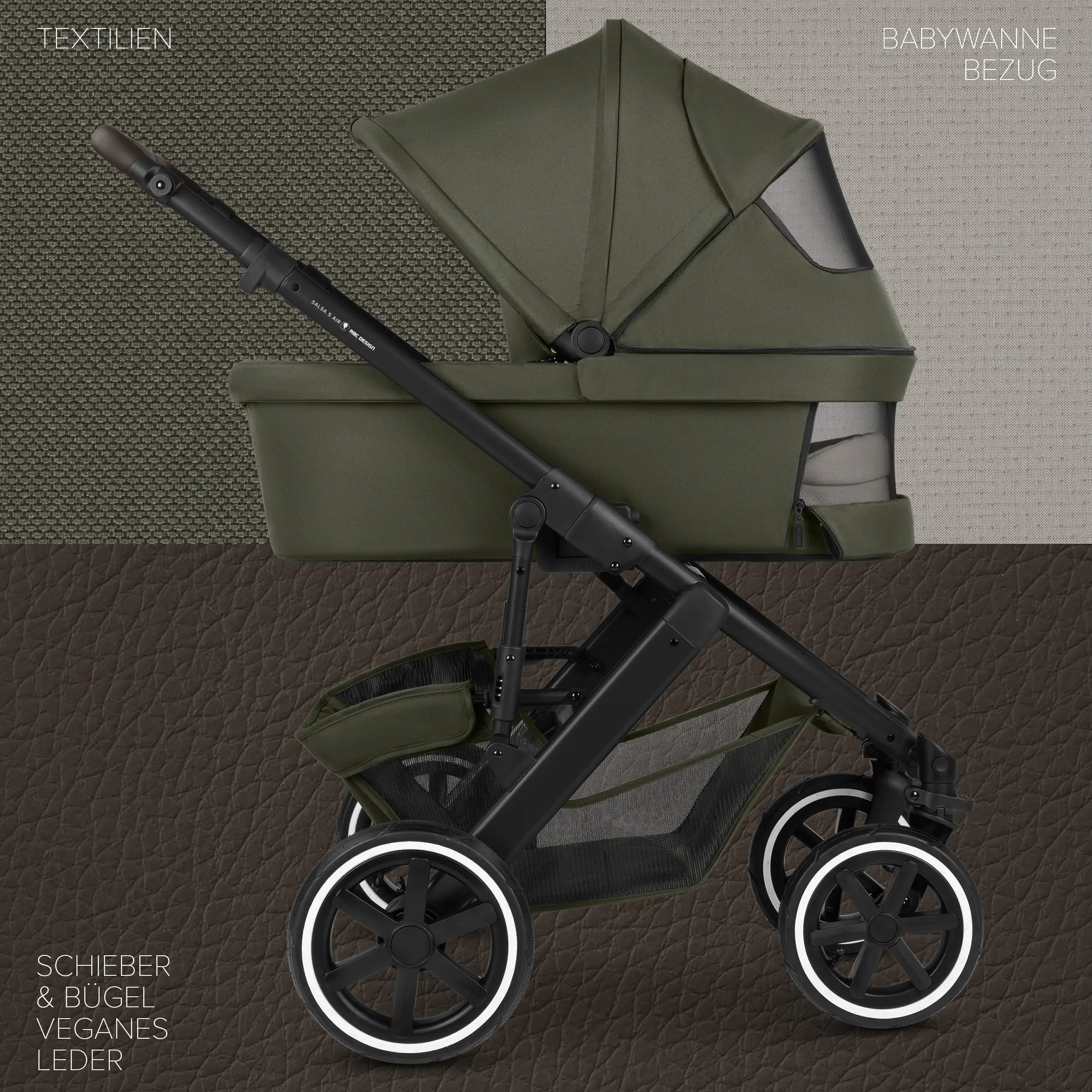 2in1 Stroller Salsa 5 Air - Avocado