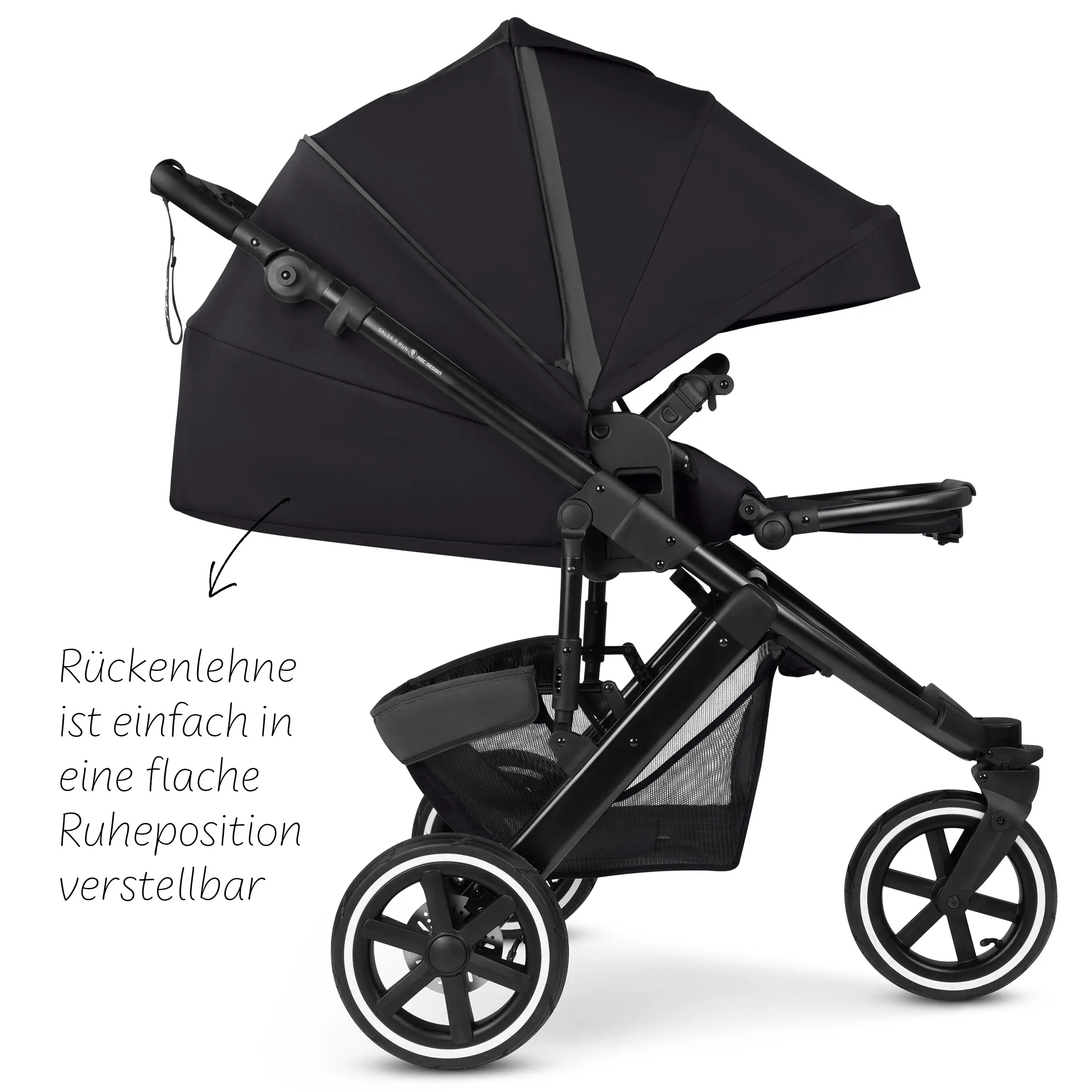 Running Stroller Salsa 5 Run (with sports approval) - Coal