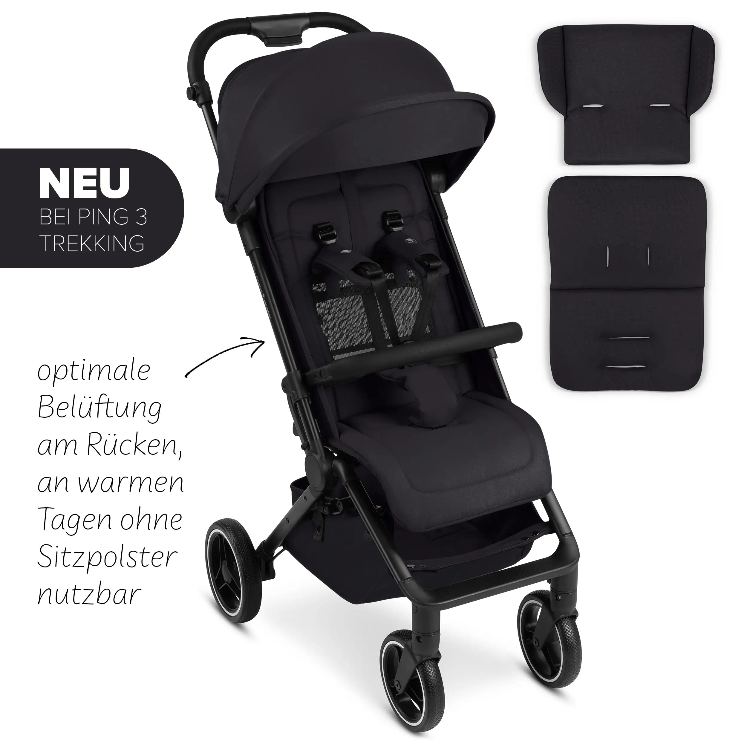 Reisebuggy Ping 3 Trekking - Coal