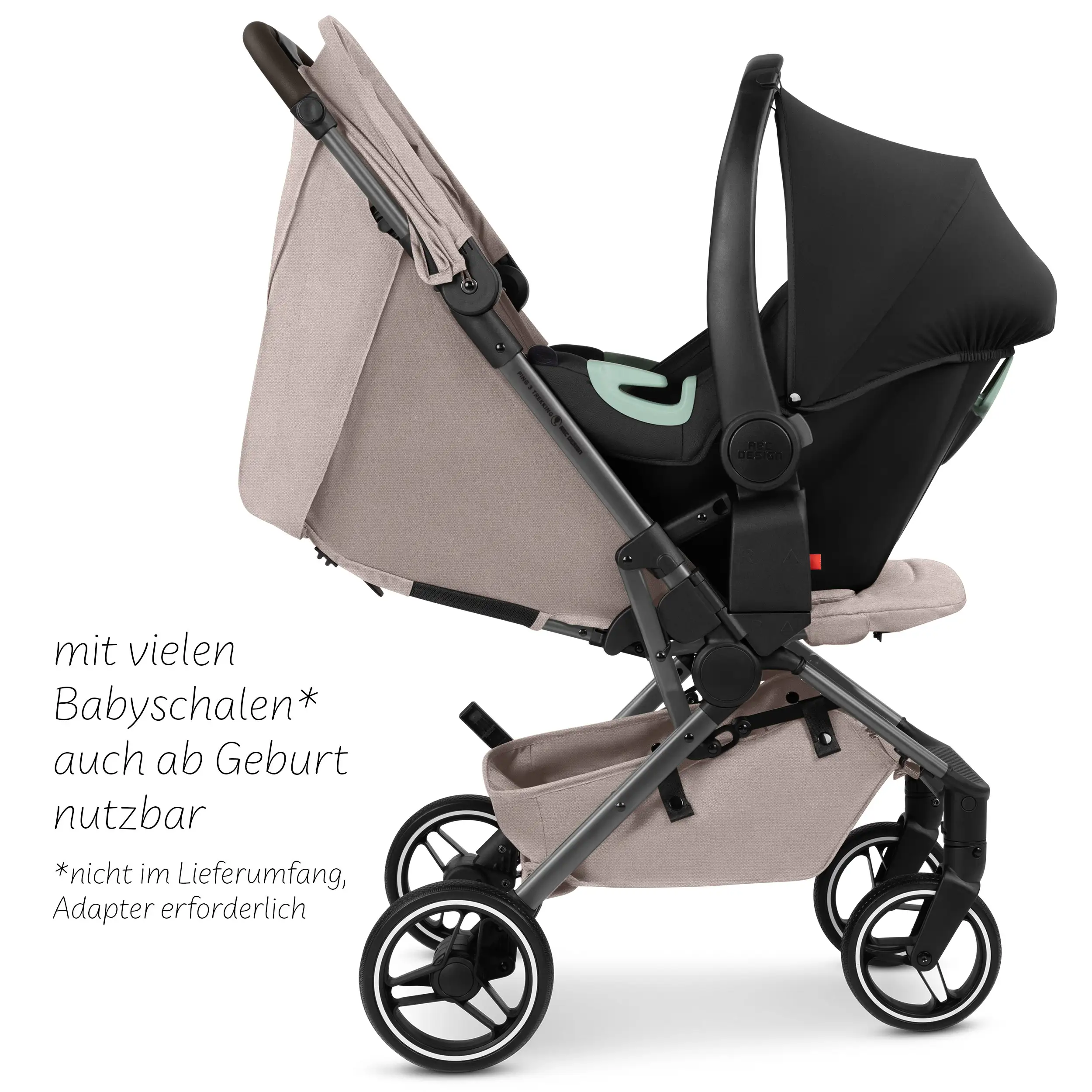 Travel Stroller Ping 3 Trekking - Camel