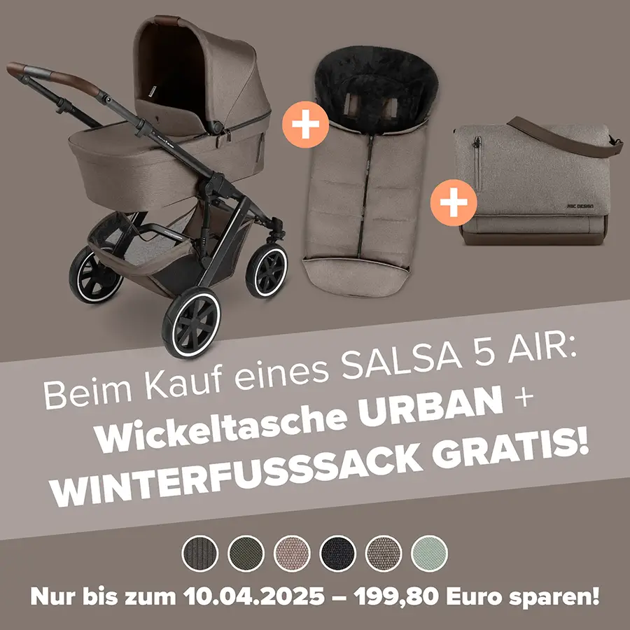 ABC Design Kombikinderwagen Salsa 5 Air mit Zubehör