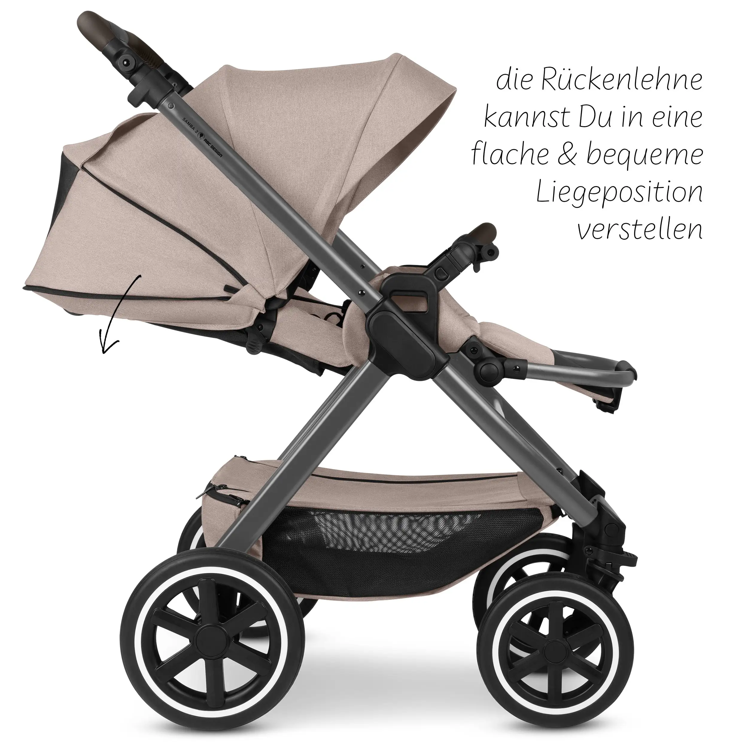 Kombi-Kinderwagen Samba 2 - Camel