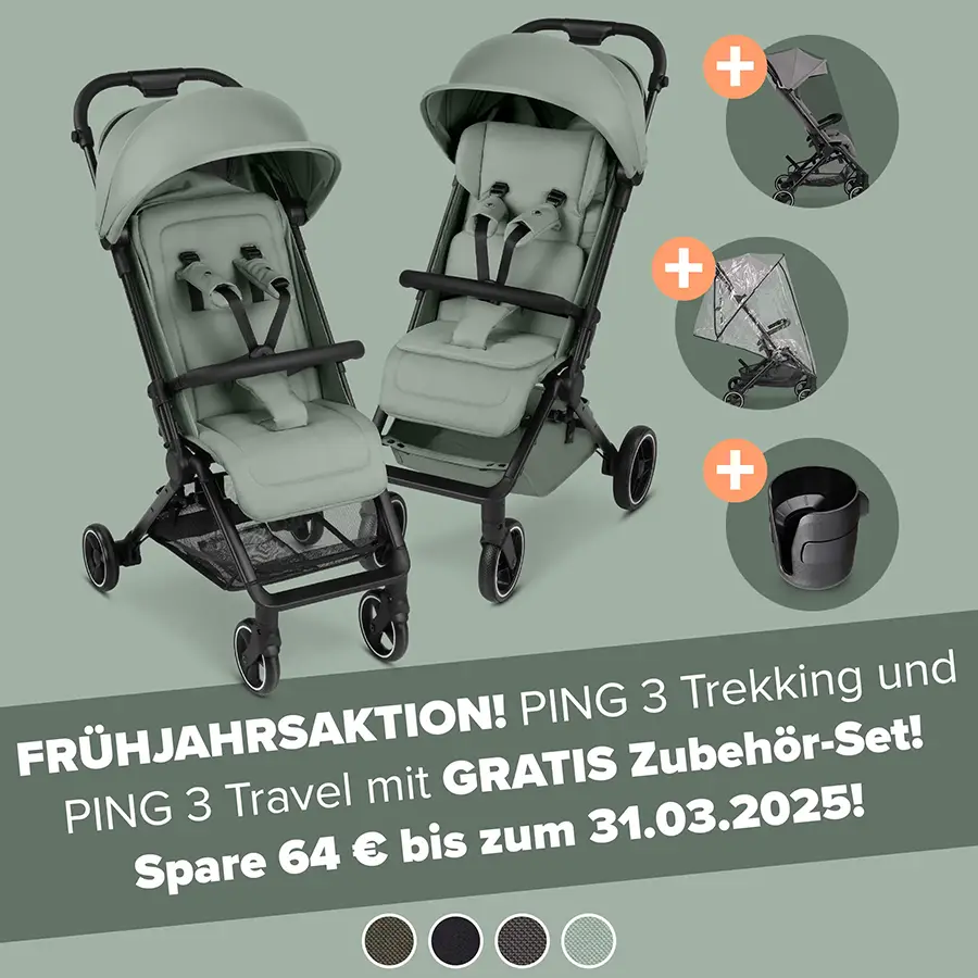 ABC Design Reisebuggy Ping 3 mit Zubehörset