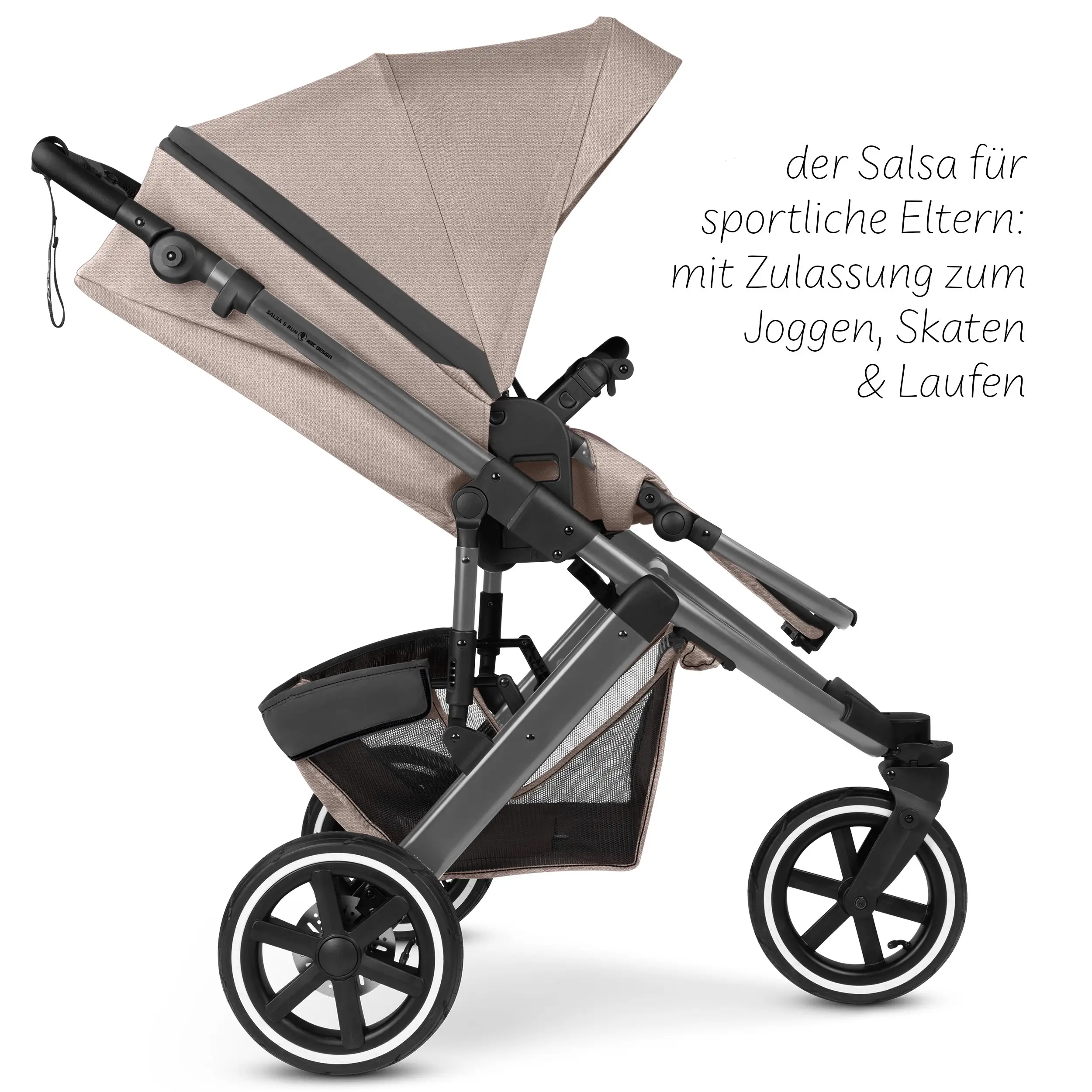 Running Stroller Salsa 5 Run (with sports approval) - Camel