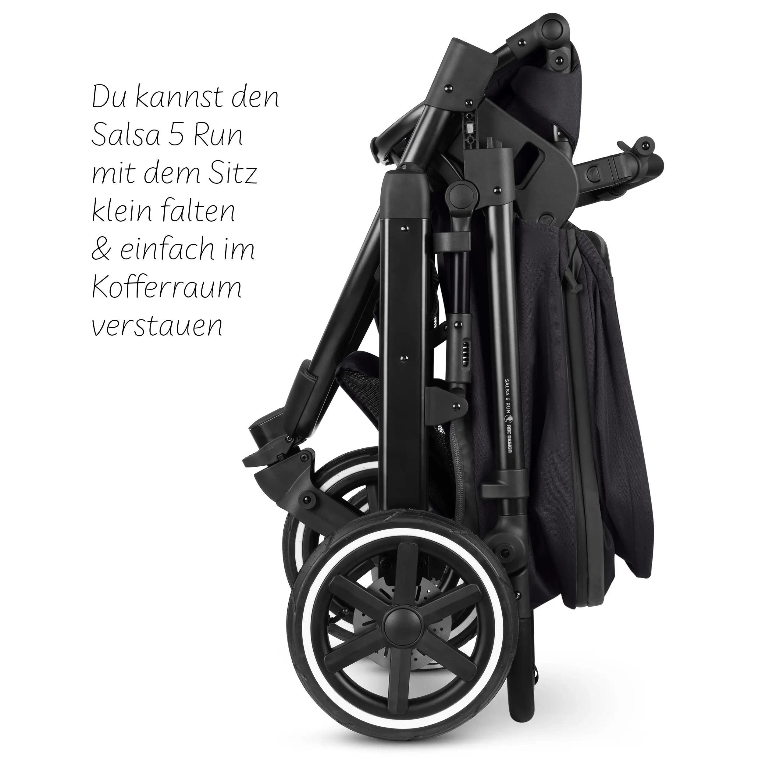 Running Stroller Salsa 5 Run (with sports approval) - Coal