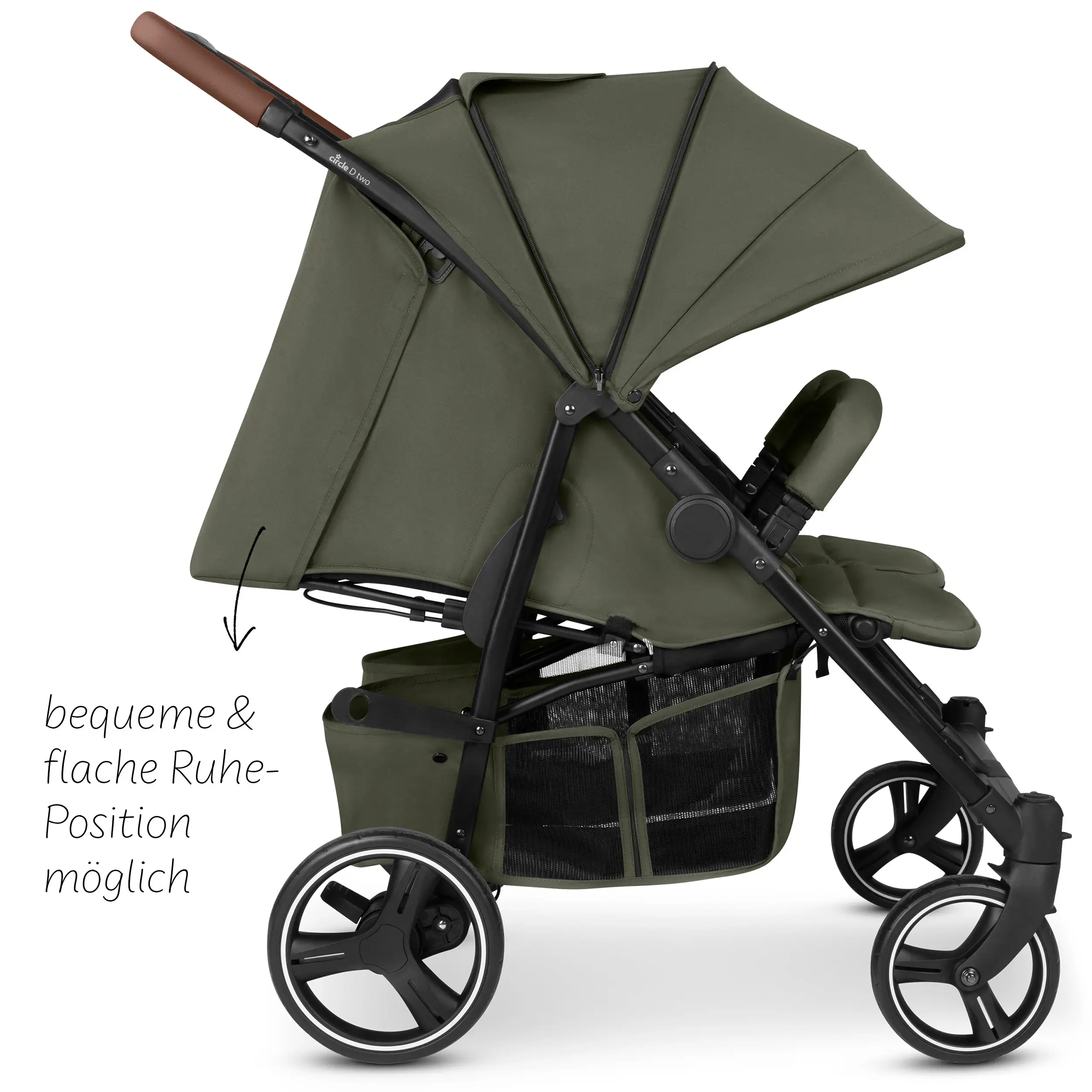 Geschwisterkinderwagen D Two - Wheat