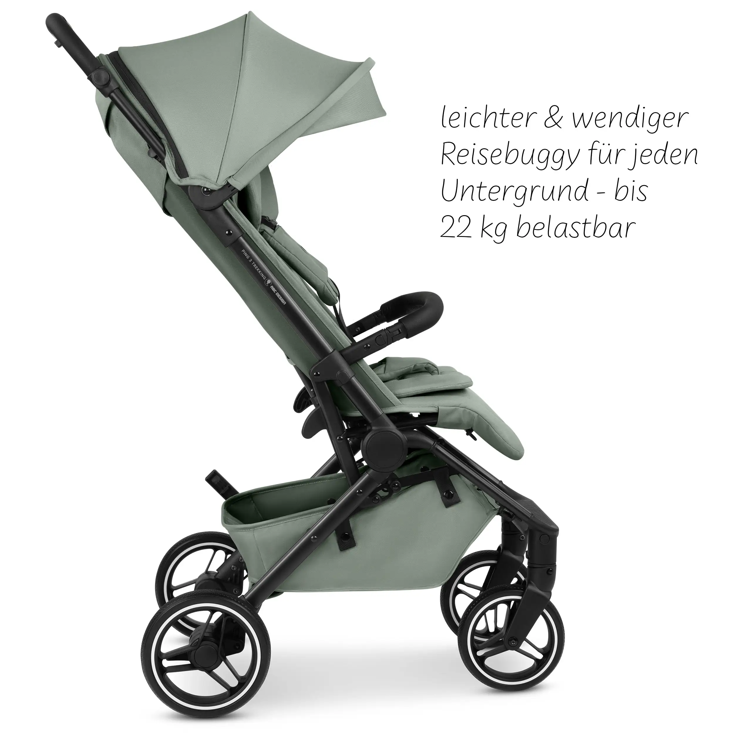 Reisebuggy Ping 3 Trekking mit Zubehörset - Pine