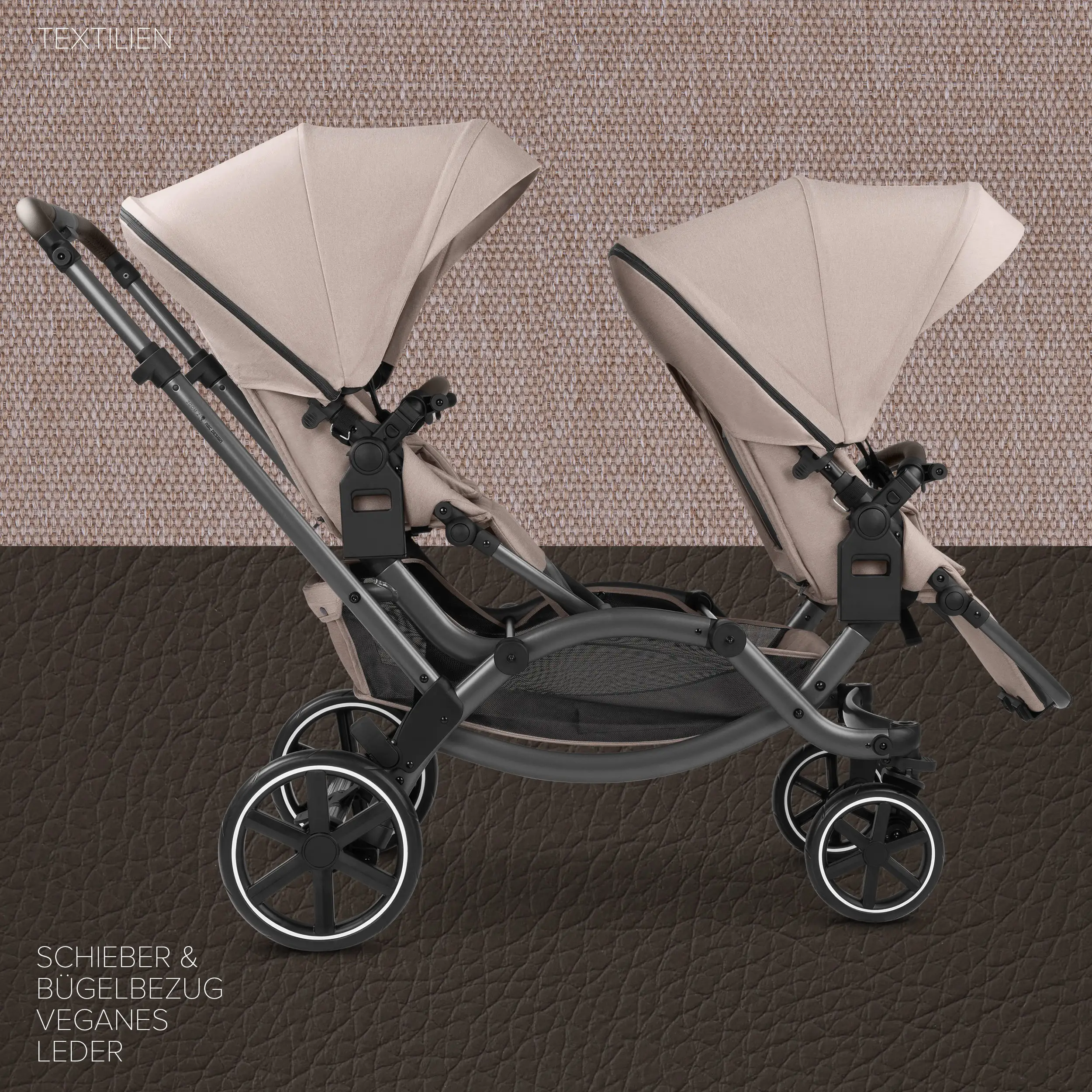 Double Stroller Zoom 2 - Camel