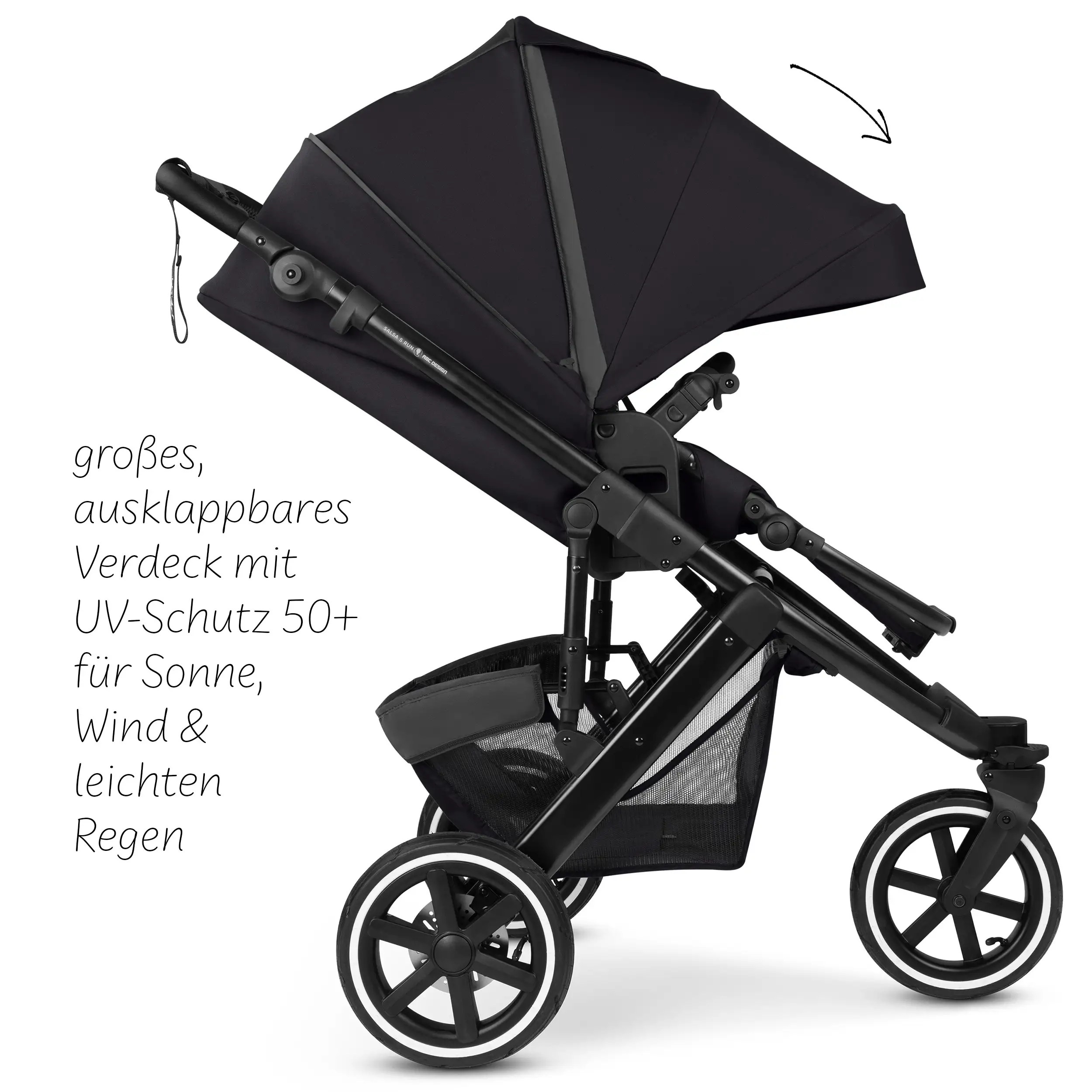 Running Stroller Salsa 5 Run (with sports approval) - Coal