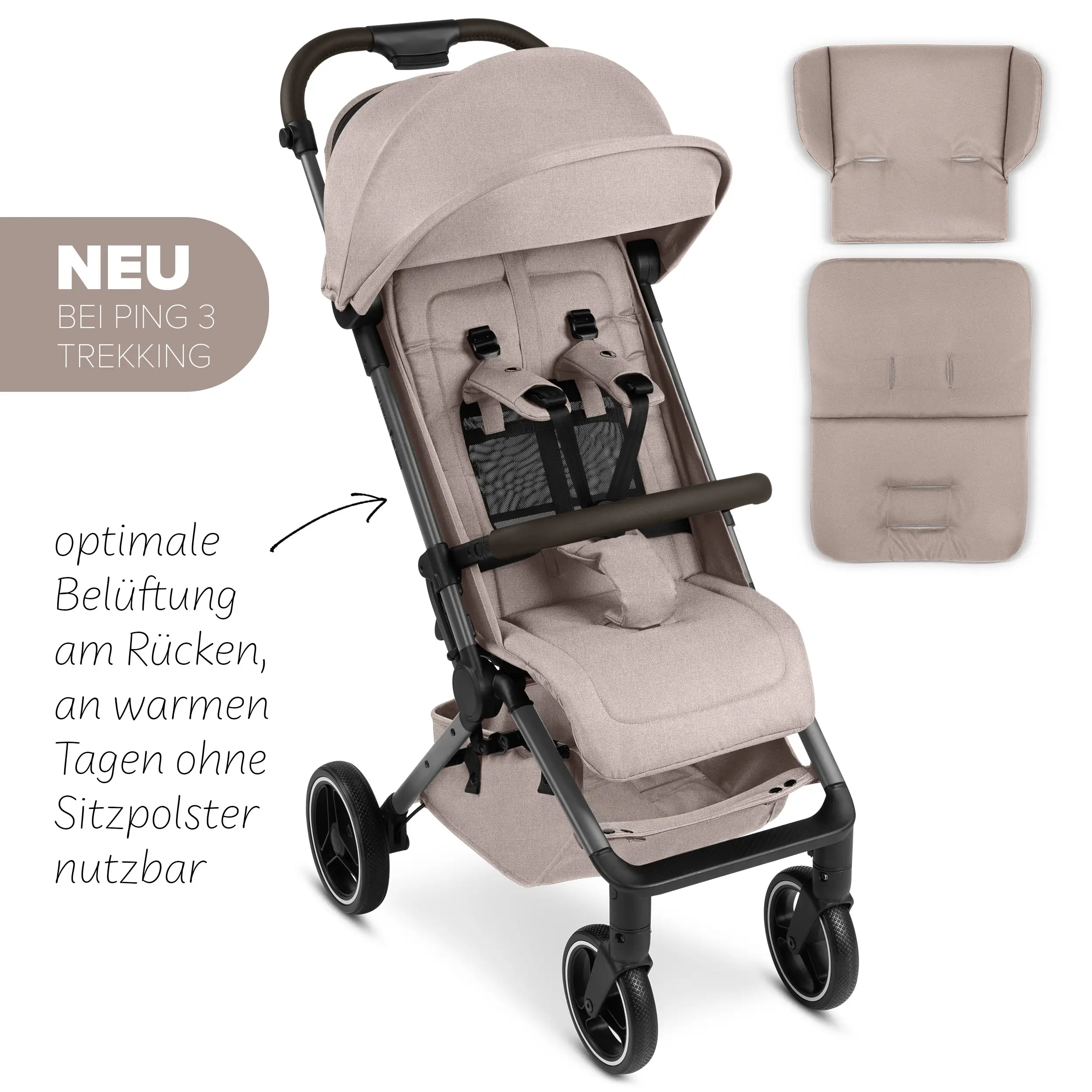 Travel Stroller Ping 3 Trekking - Camel