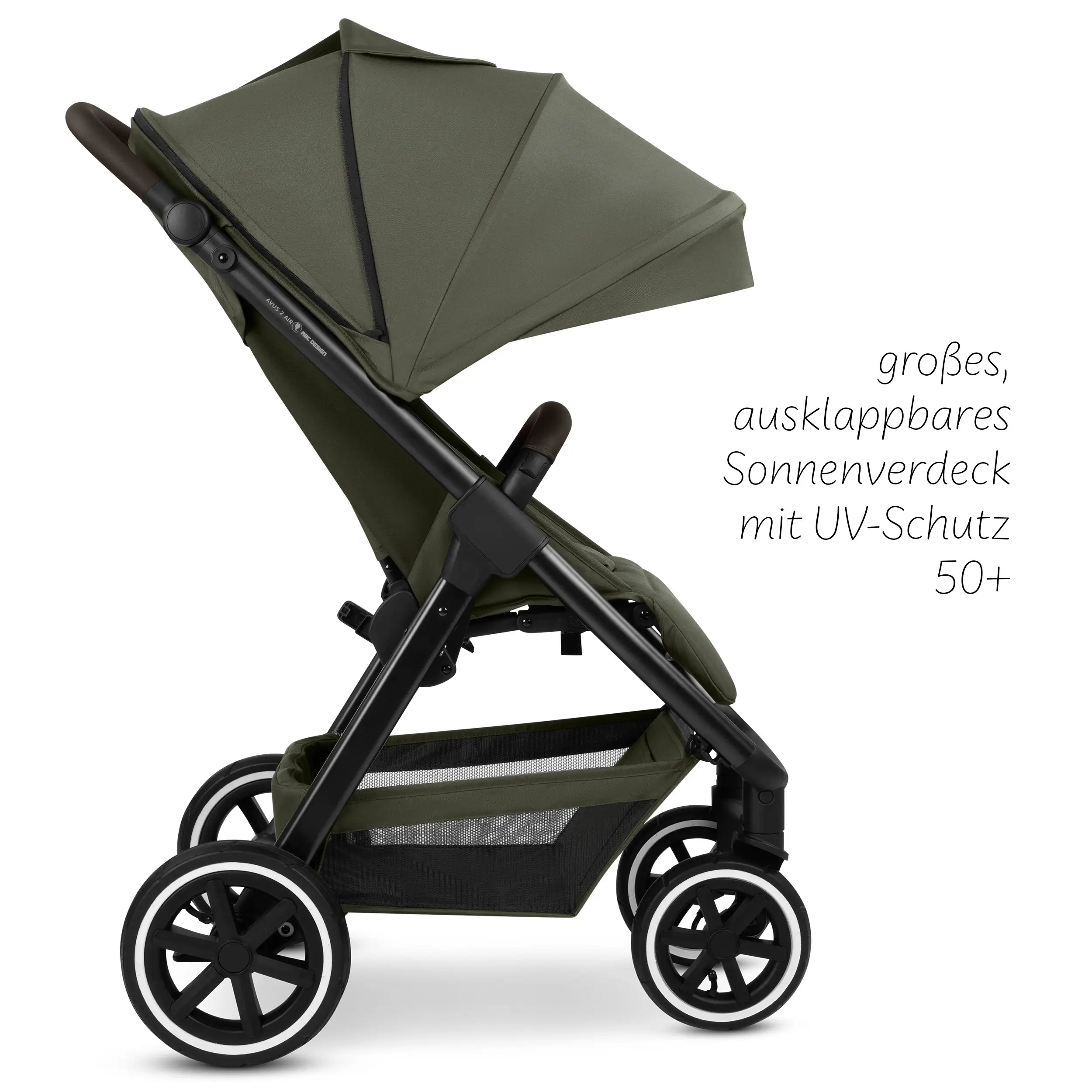 Poussette Avus 2 Air mit Luftreifen - Avocado