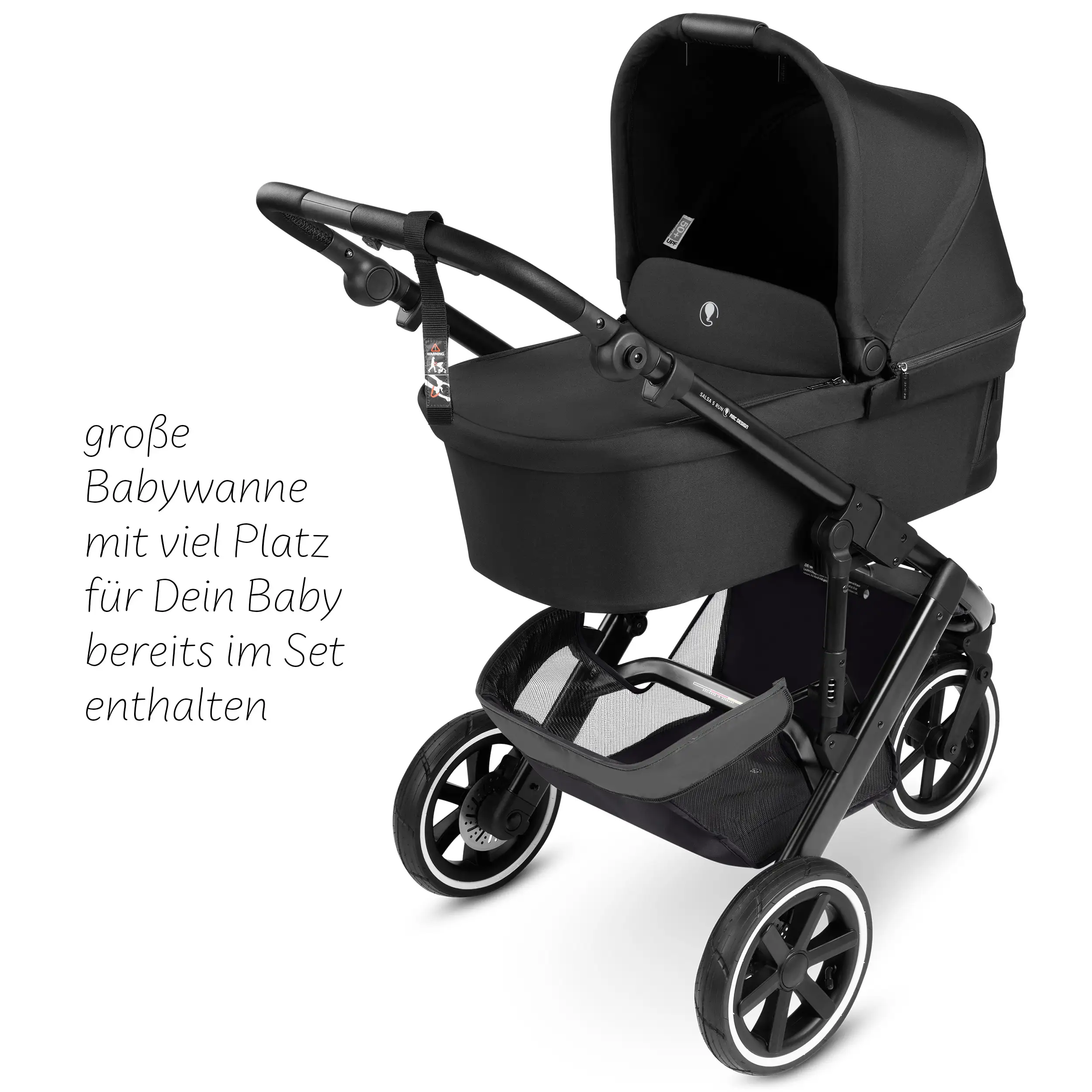 Kombi-Kinderwagen Salsa 5 Run - Coal