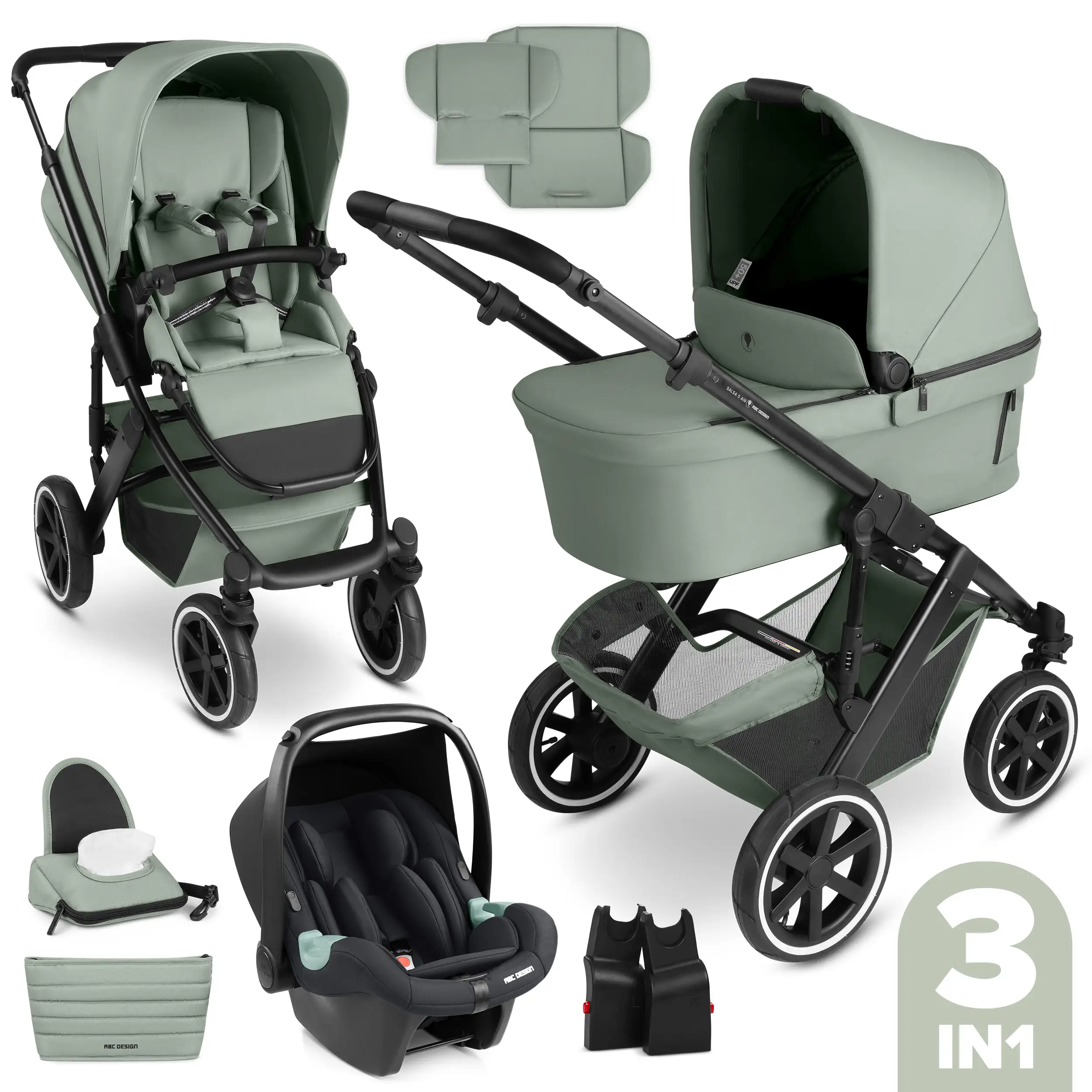 3in1 Stroller Set Salsa 5 Air Pine