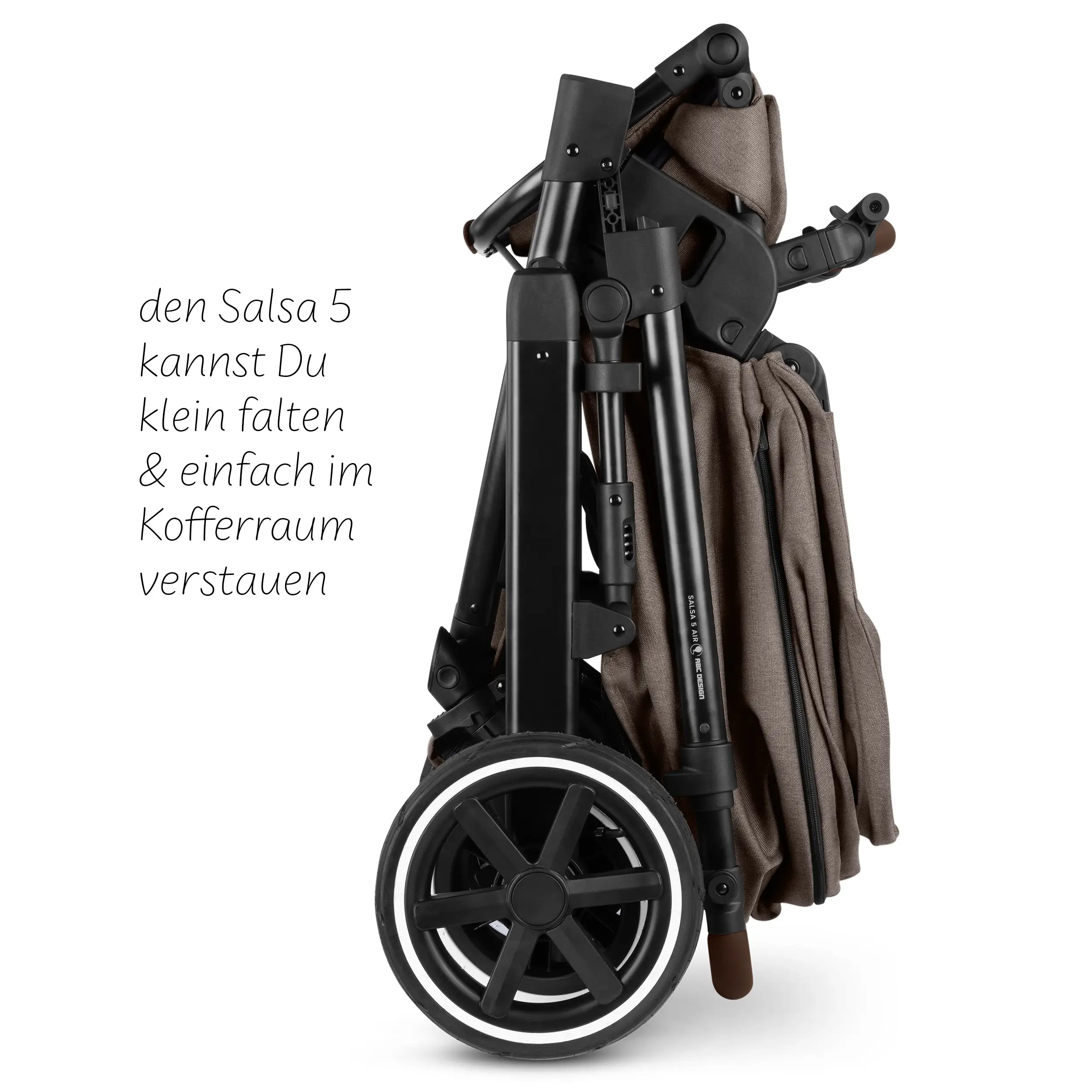 3in1 Kinderwagen-Set Salsa 5 Air inkl. Babyschale Maxi Cosi Pebble 360 Pro 2 - Nature