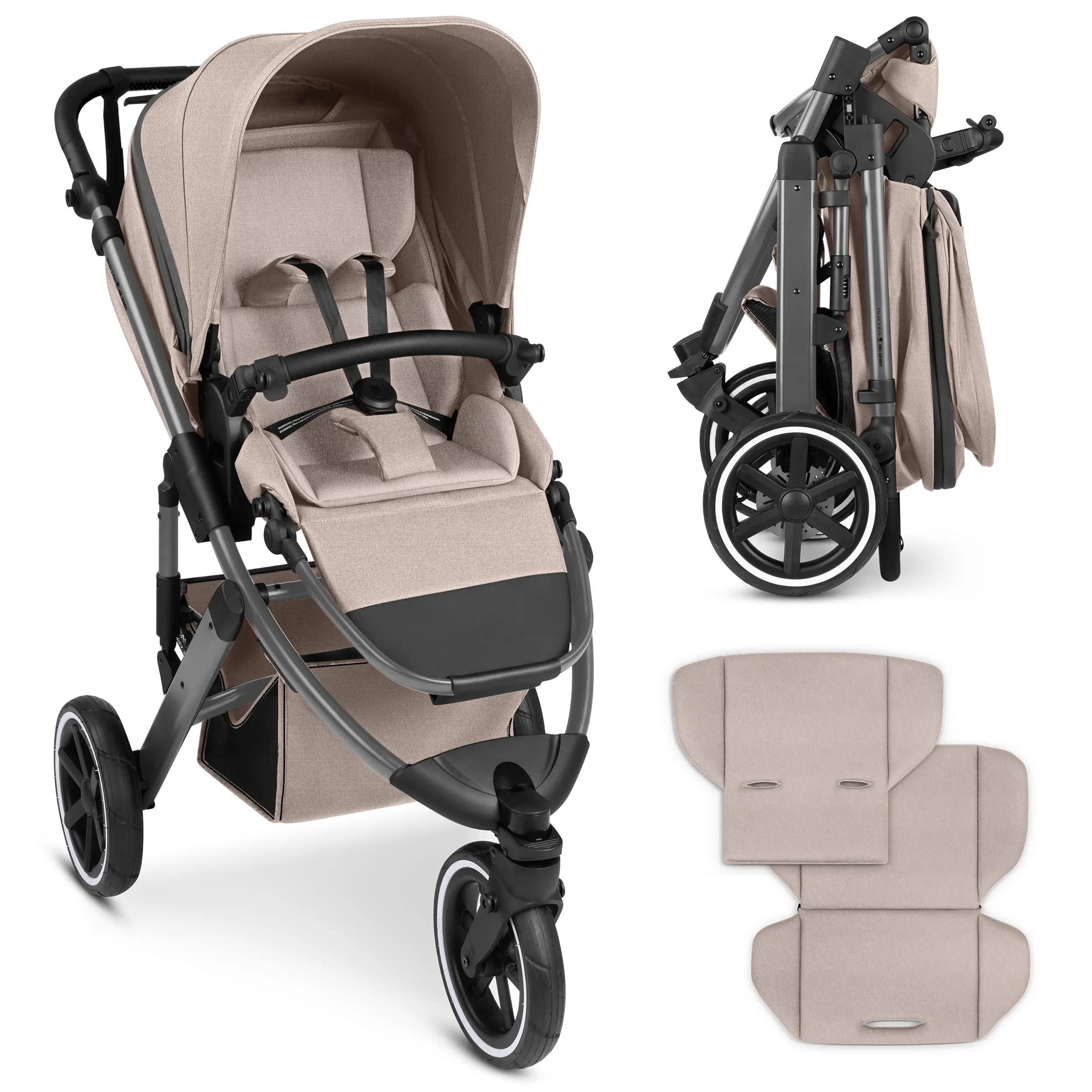 Running Stroller Salsa 5 Run (with sports approval) - Camel