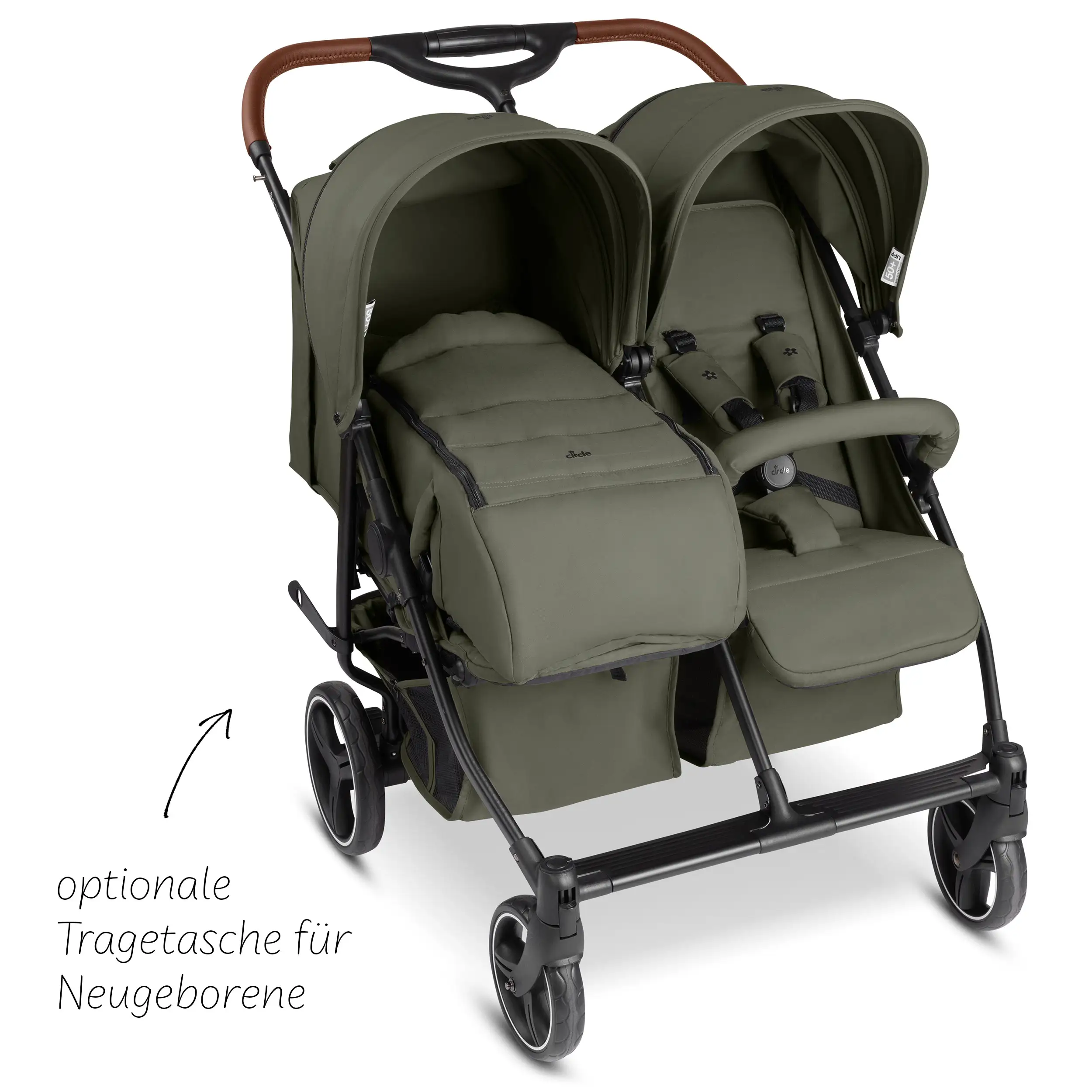 Geschwisterkinderwagen D Two - Wheat