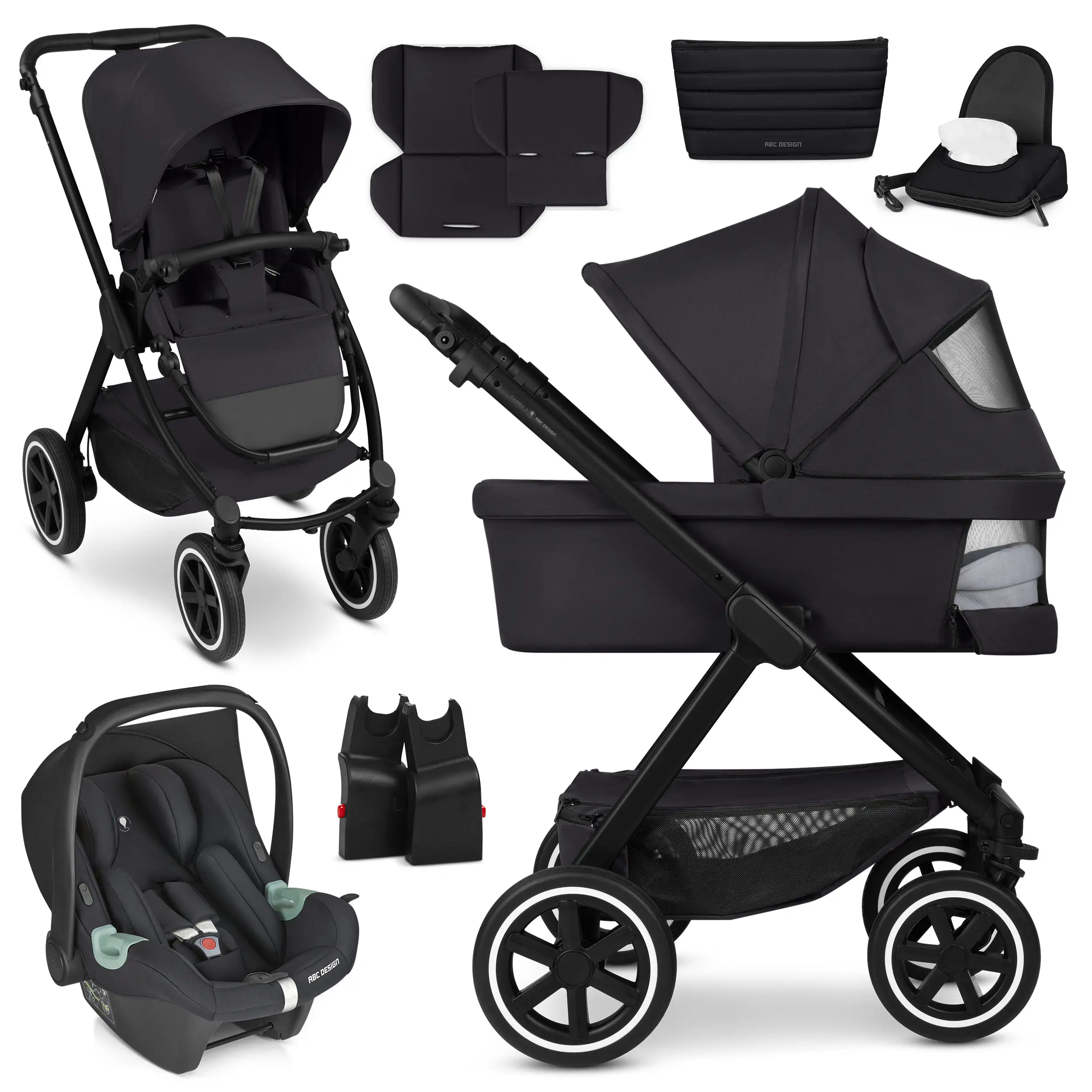 3in1-Kinderwagen-Starter-Set Samba 2 - Coal