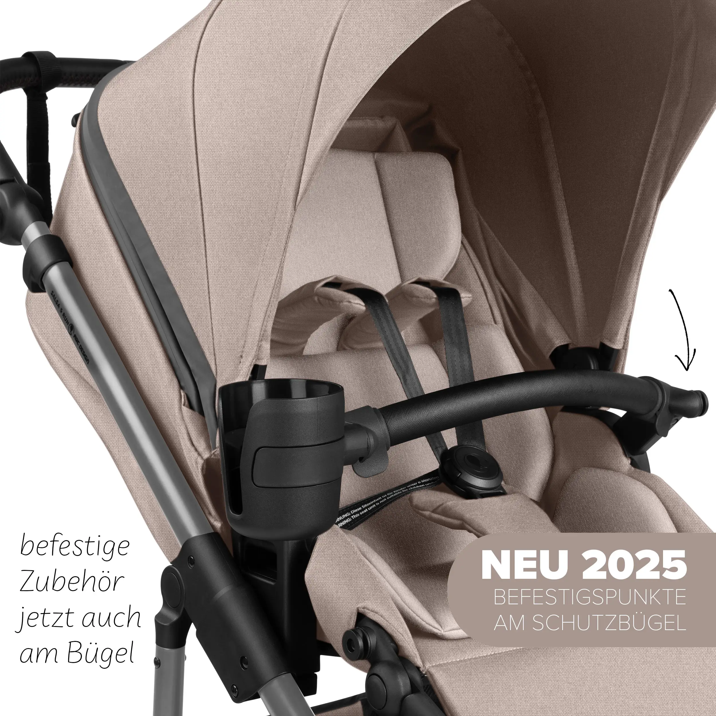 3in1 Kinderwagen-Set Salsa 5 Run - Camel