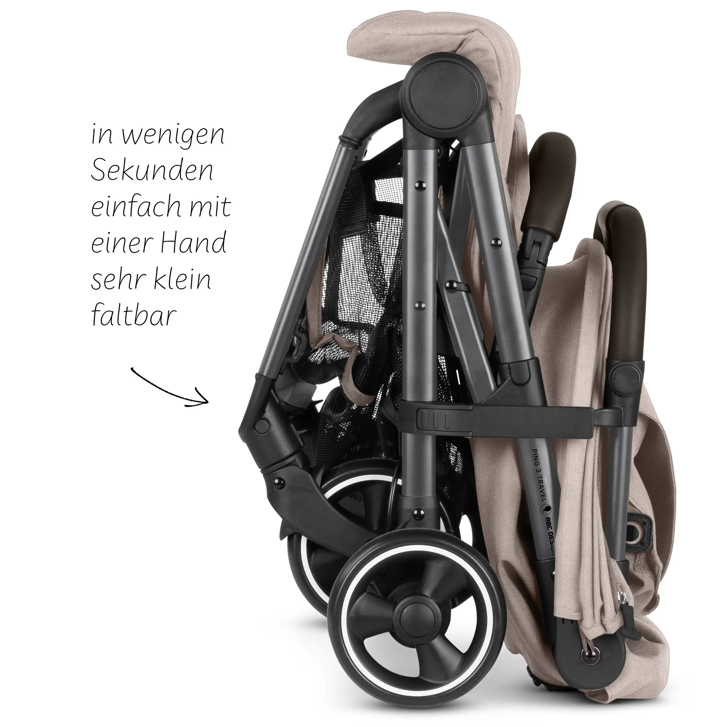 Travel Stroller Ping 3 Travel - Camel