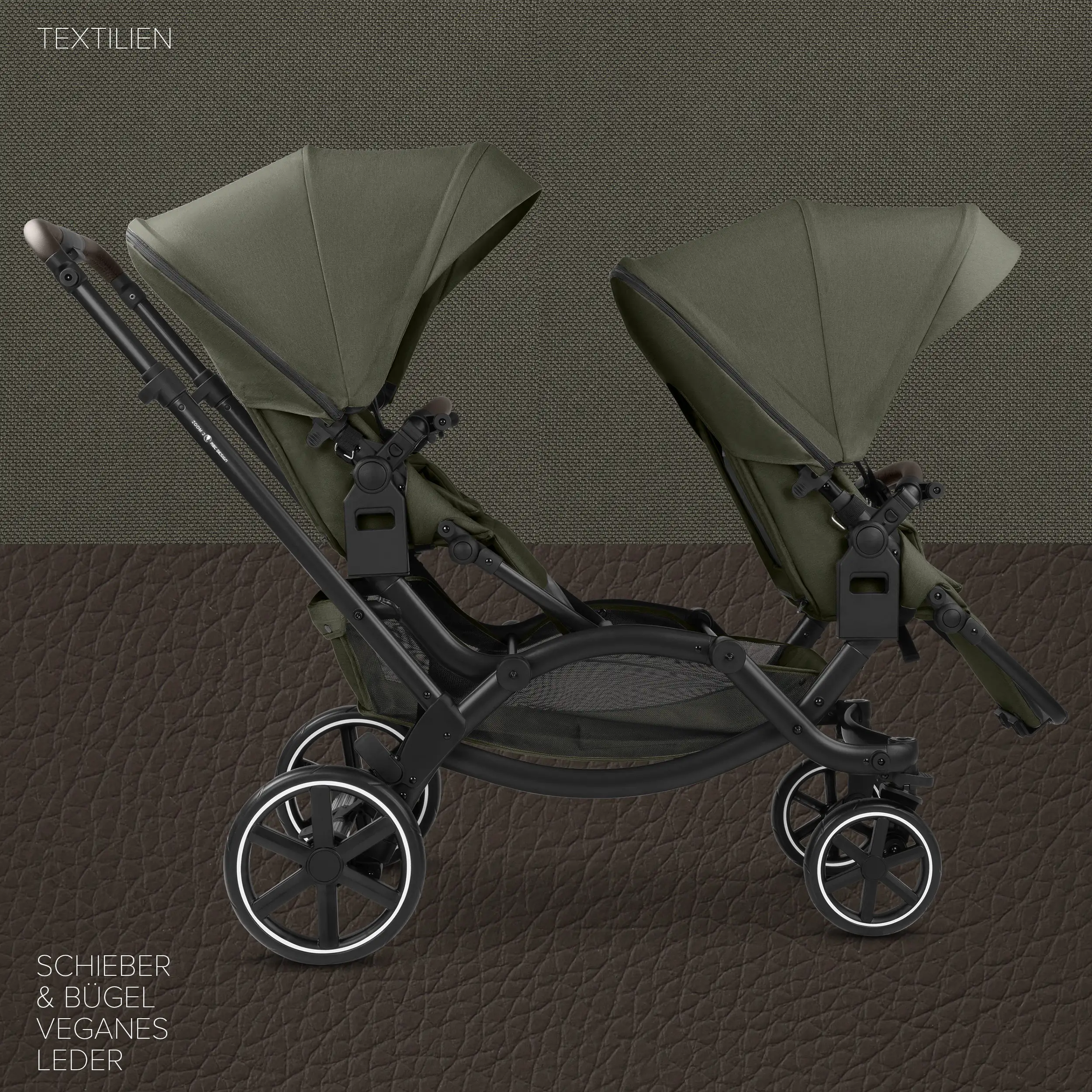 Double Stroller Zoom 2 - Avocado