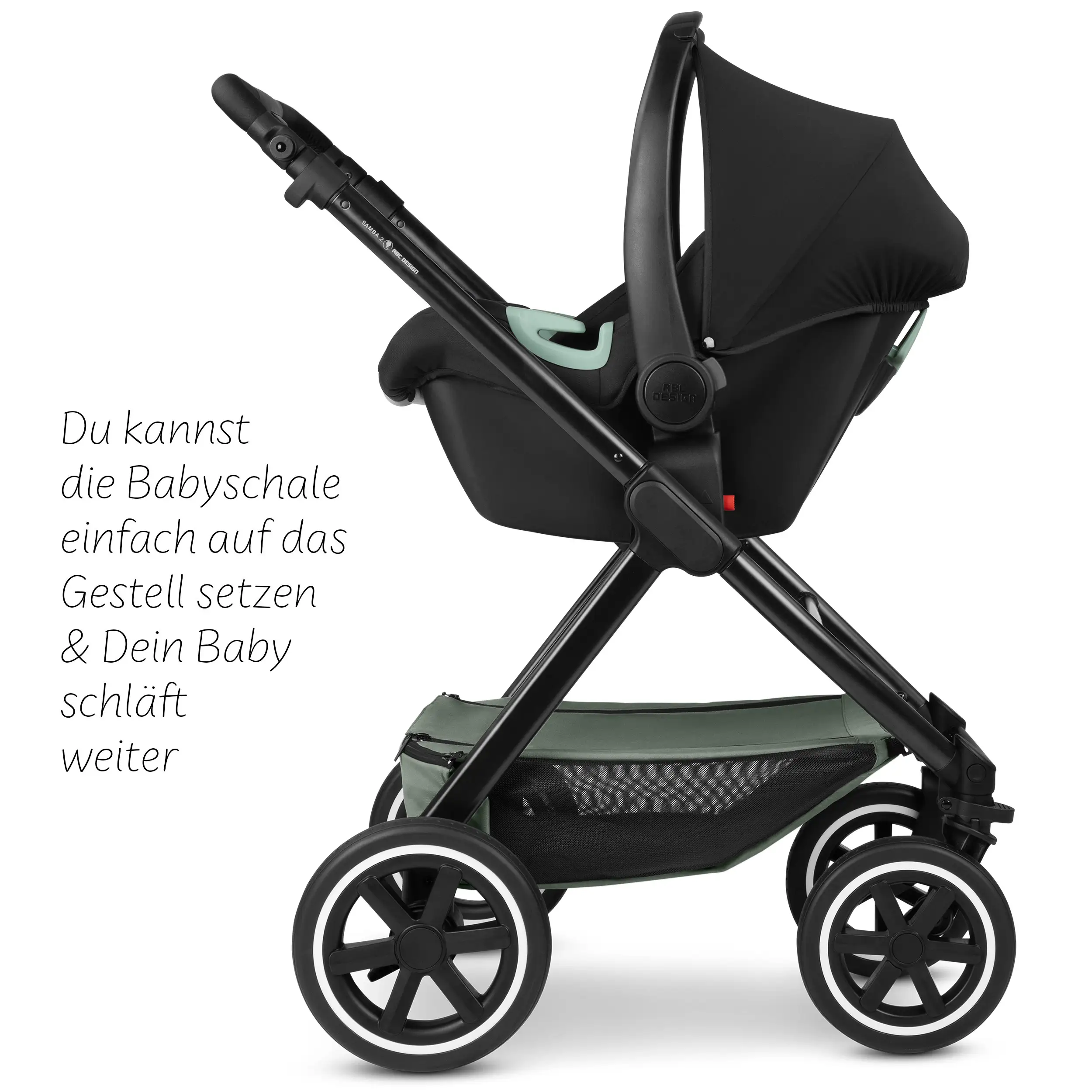 3in1 Kinderwagen-Set Samba 2 - Pine