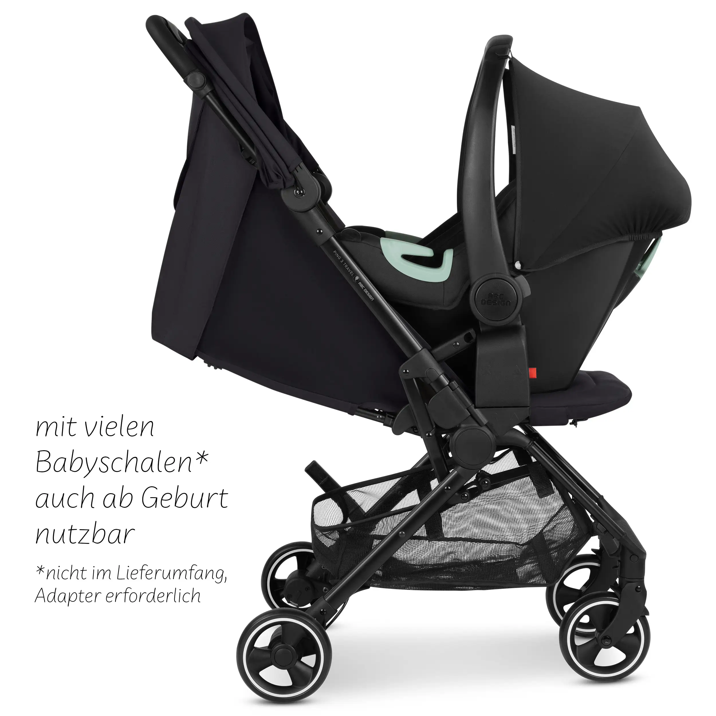 Travel Stroller Ping 3 Travel - Coal