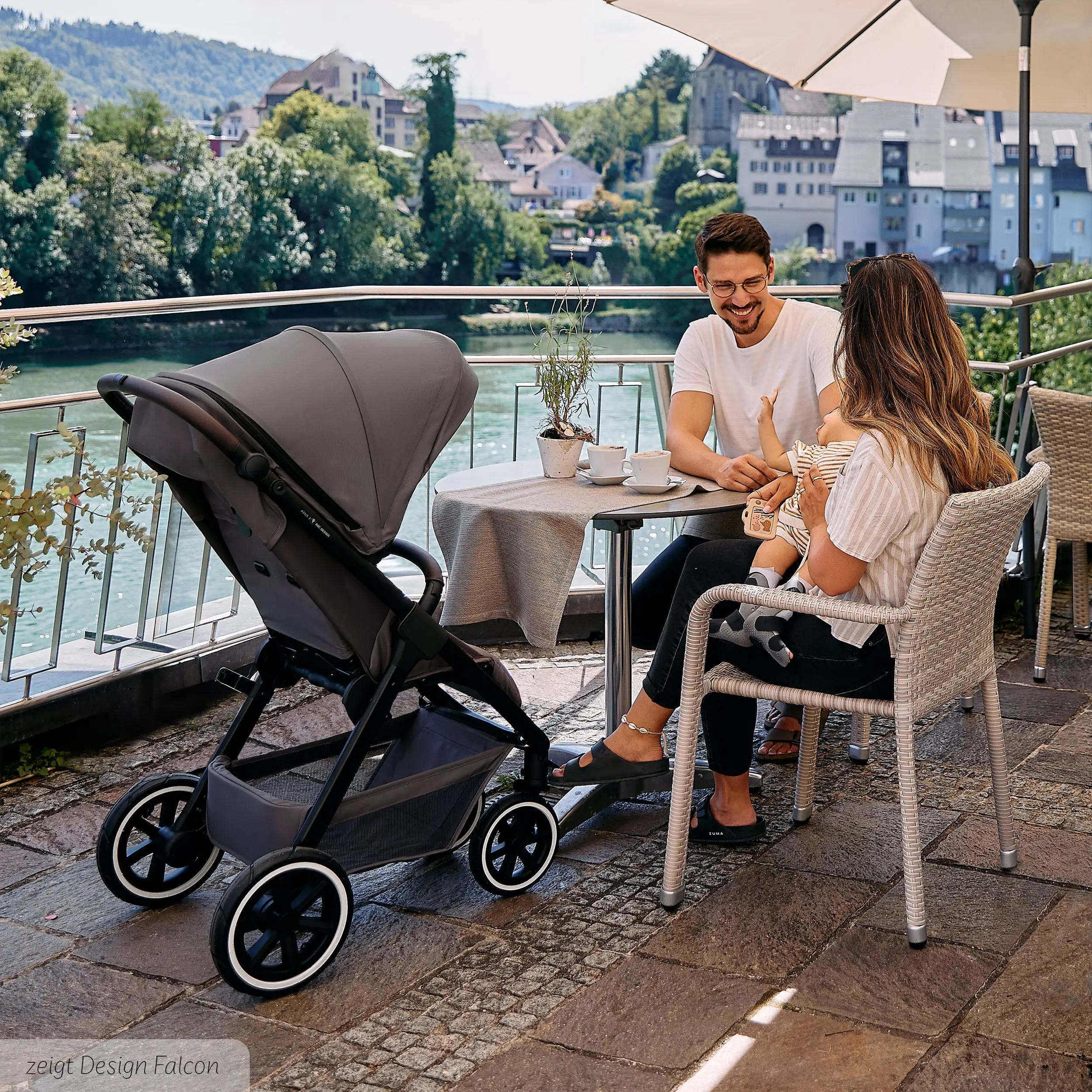 Stroller Avus 2 Air | With Air Tires - Avocado