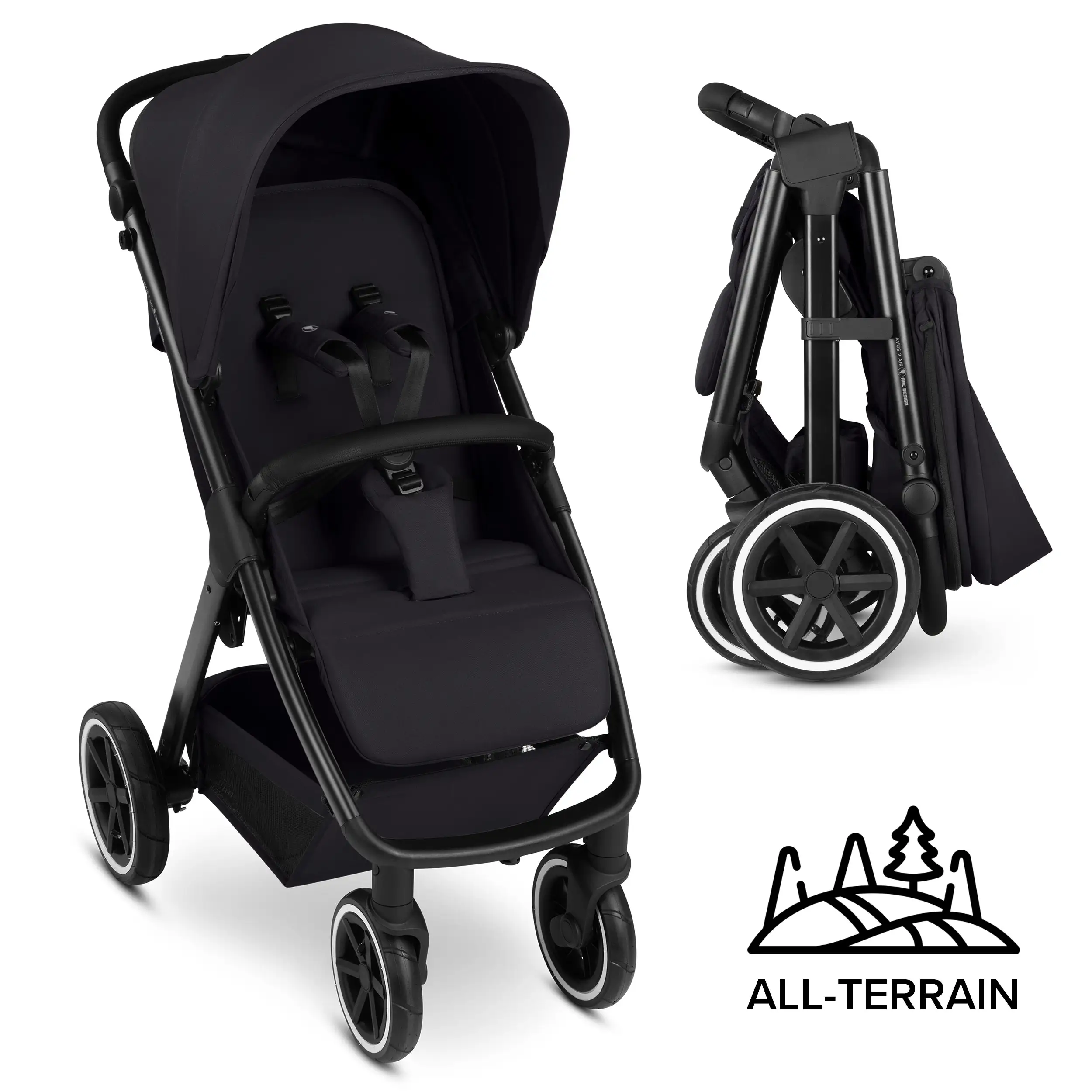 Stroller Avus 2 Air | With Air Tires - Coal