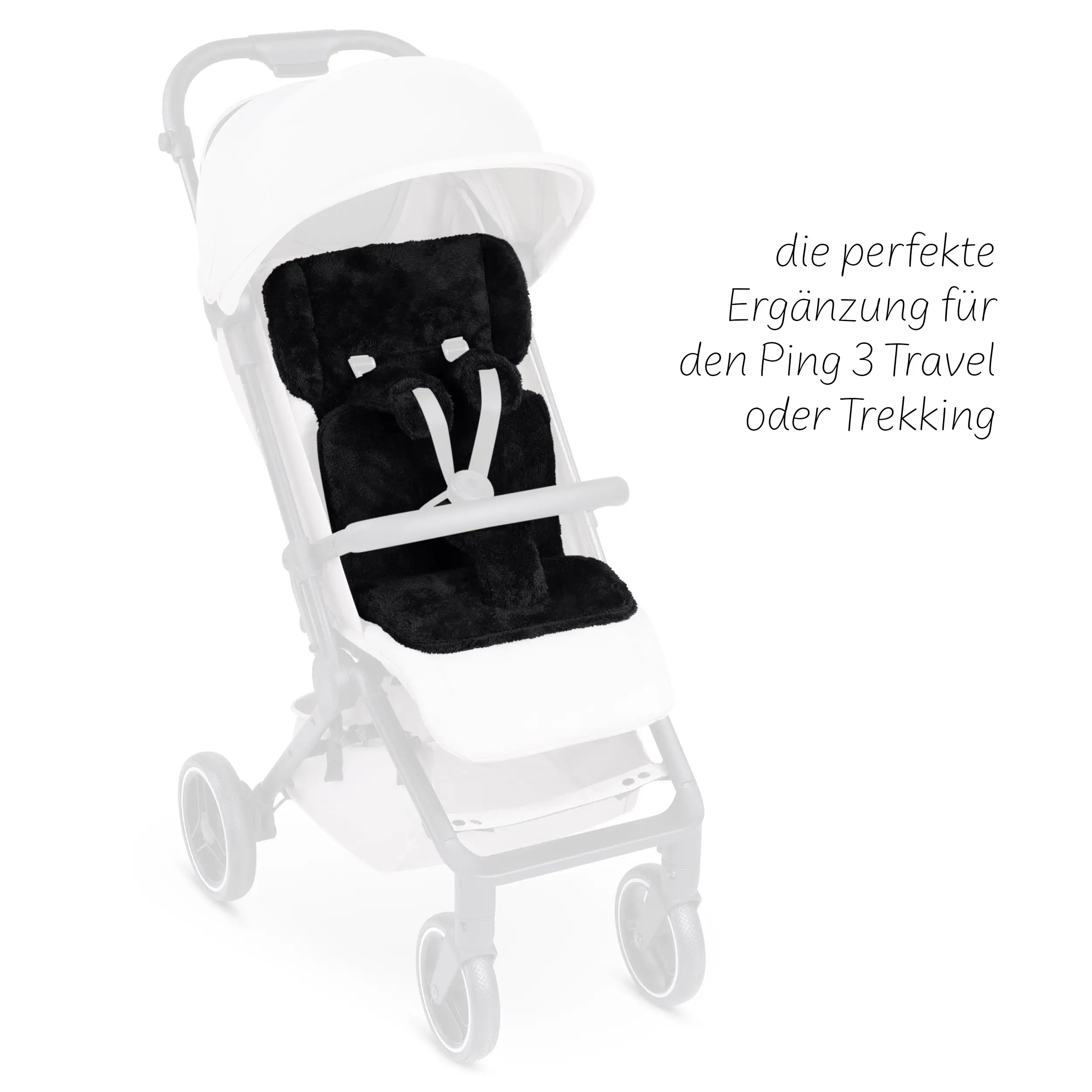 Housse de siège confort pour poussette Ping 3 - Black