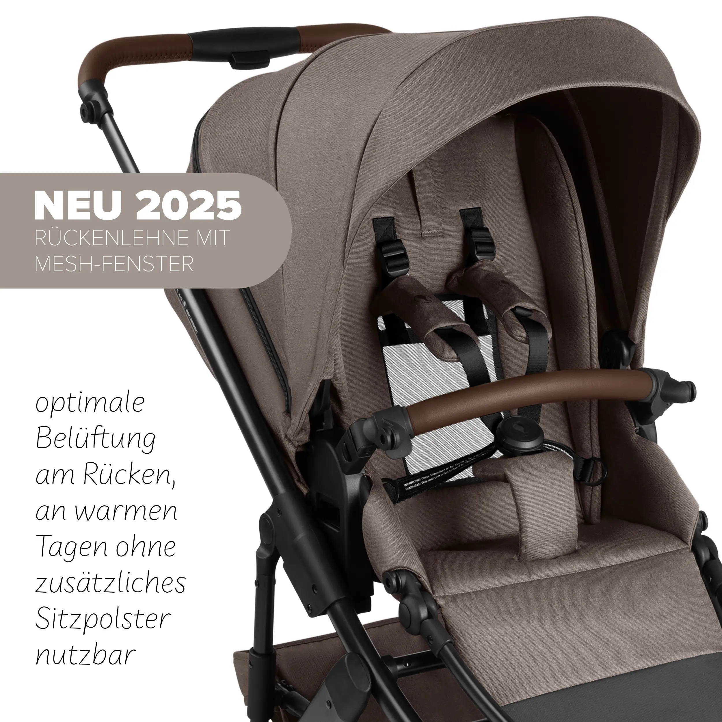 3in1 Kinderwagen-Set Salsa 5 Air inkl. Babyschale Maxi Cosi Pebble 360 Pro 2 - Nature