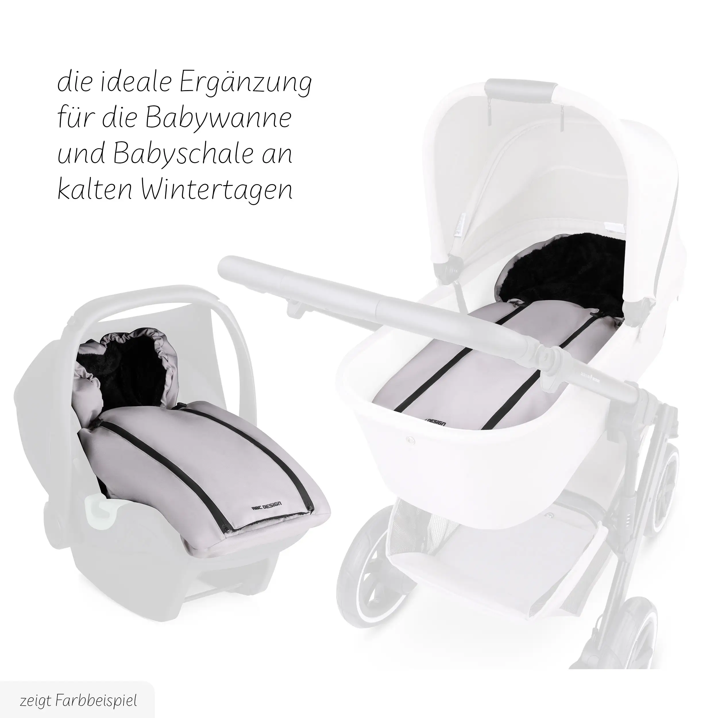 Newborn Footmuff for Infant Car Seat & Carrycot - Nature