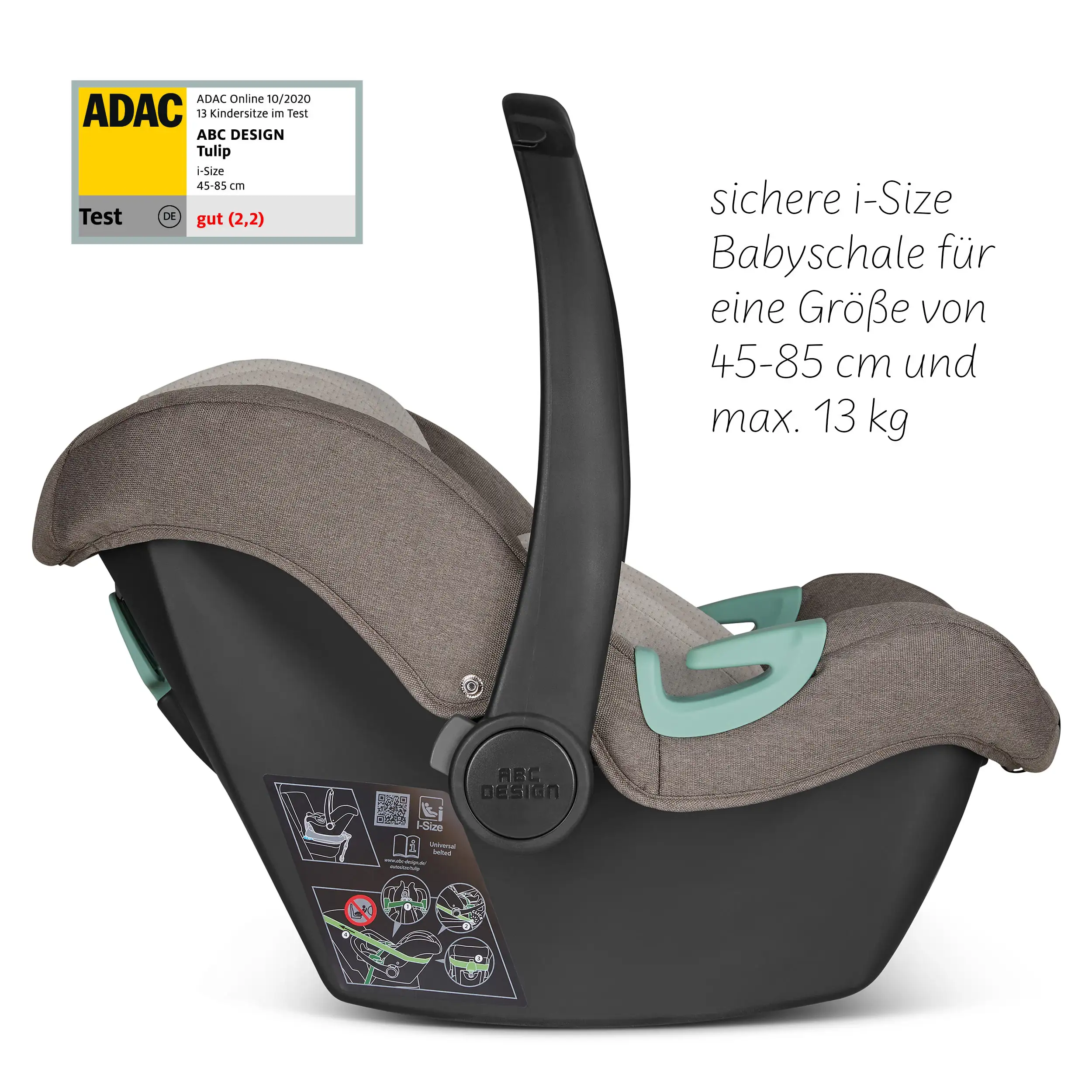 Infant Car Seat Tulip i-Size (for Newborn Babys) - Nature