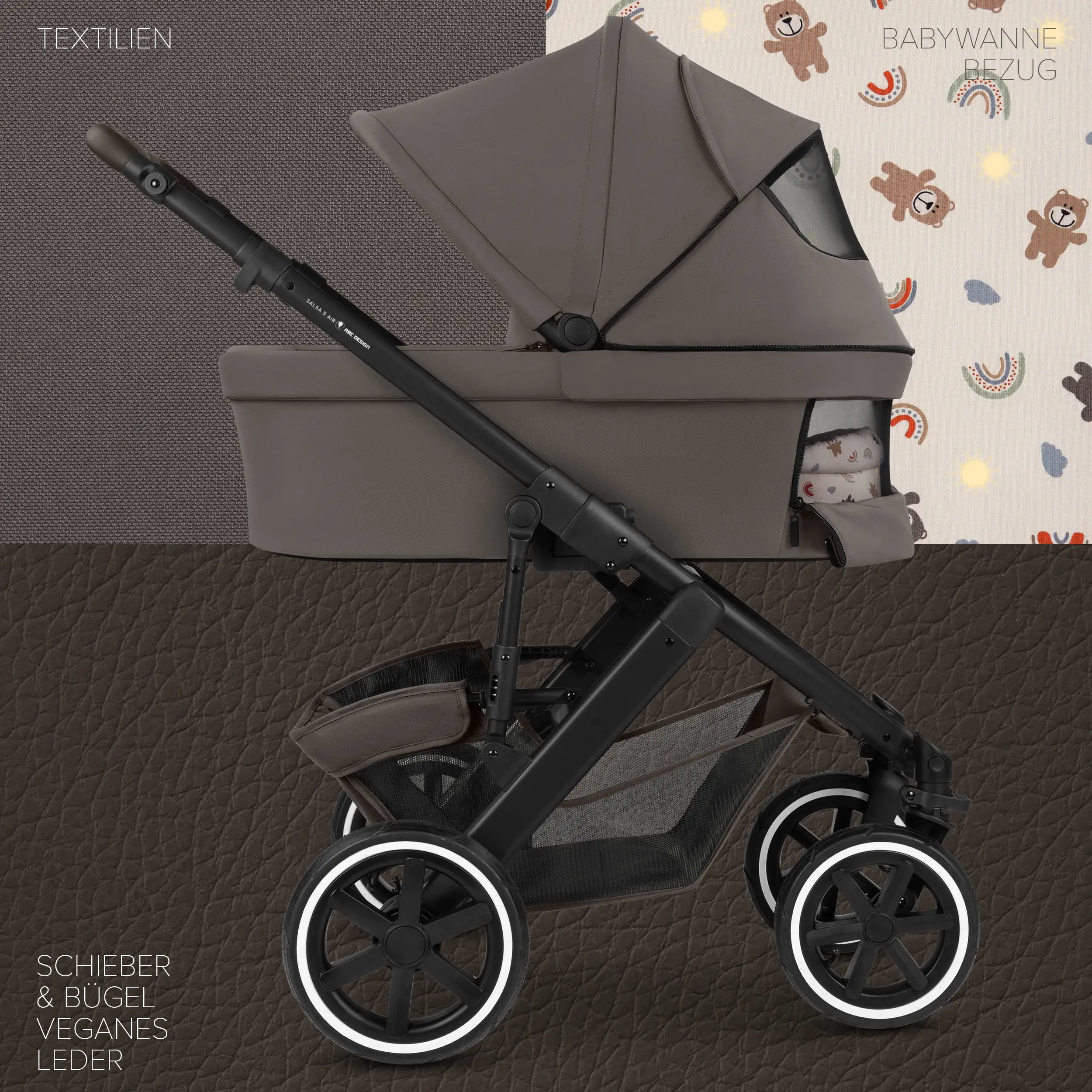 Ensemble poussette 3 en 1 Salsa 5 Air avec siège auto pour bébé - Teddy