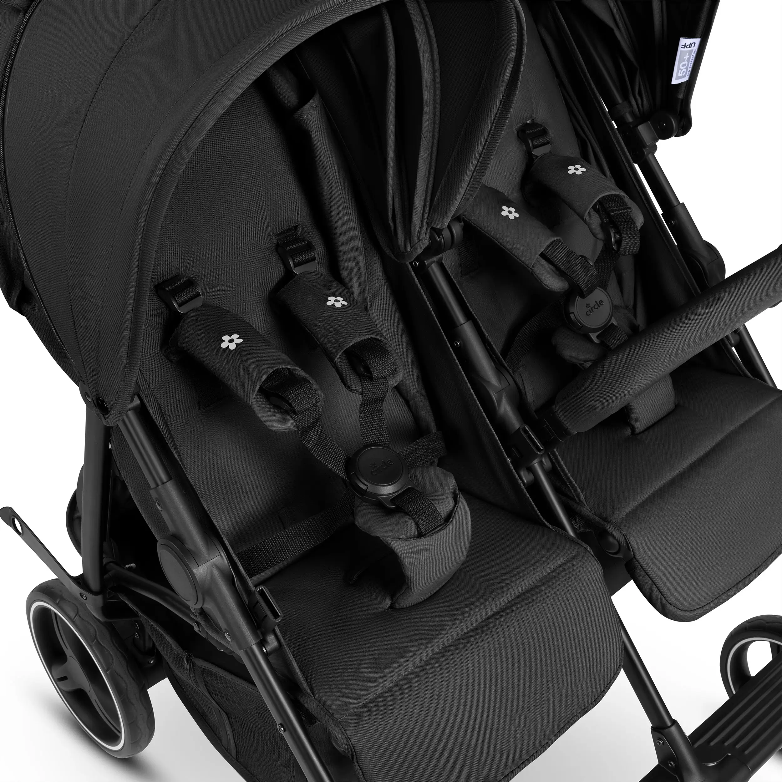 Geschwisterkinderwagen D Two - Black