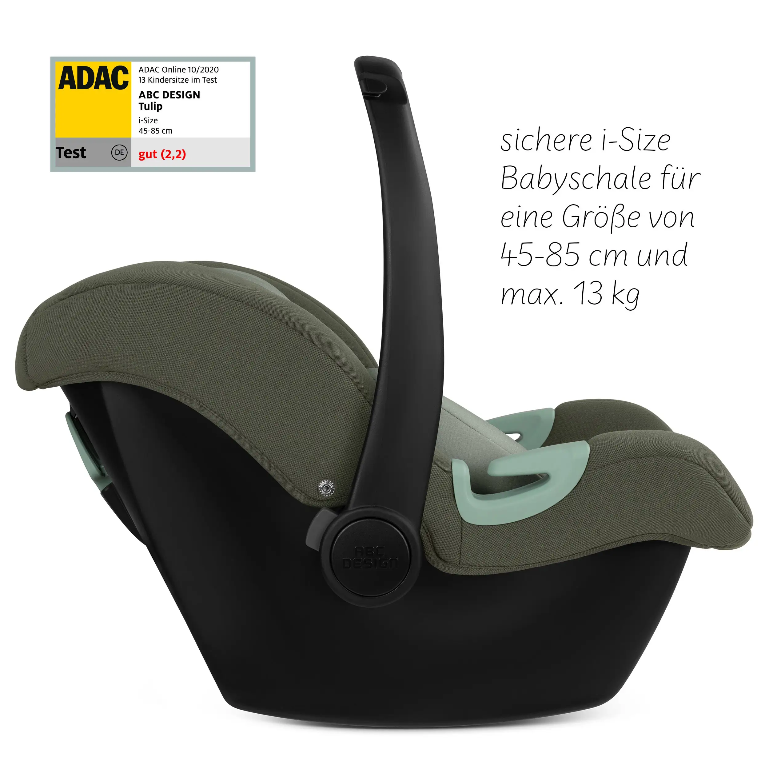 Infant Car Seat Tulip i-Size (for Newborn Babys) - Sage